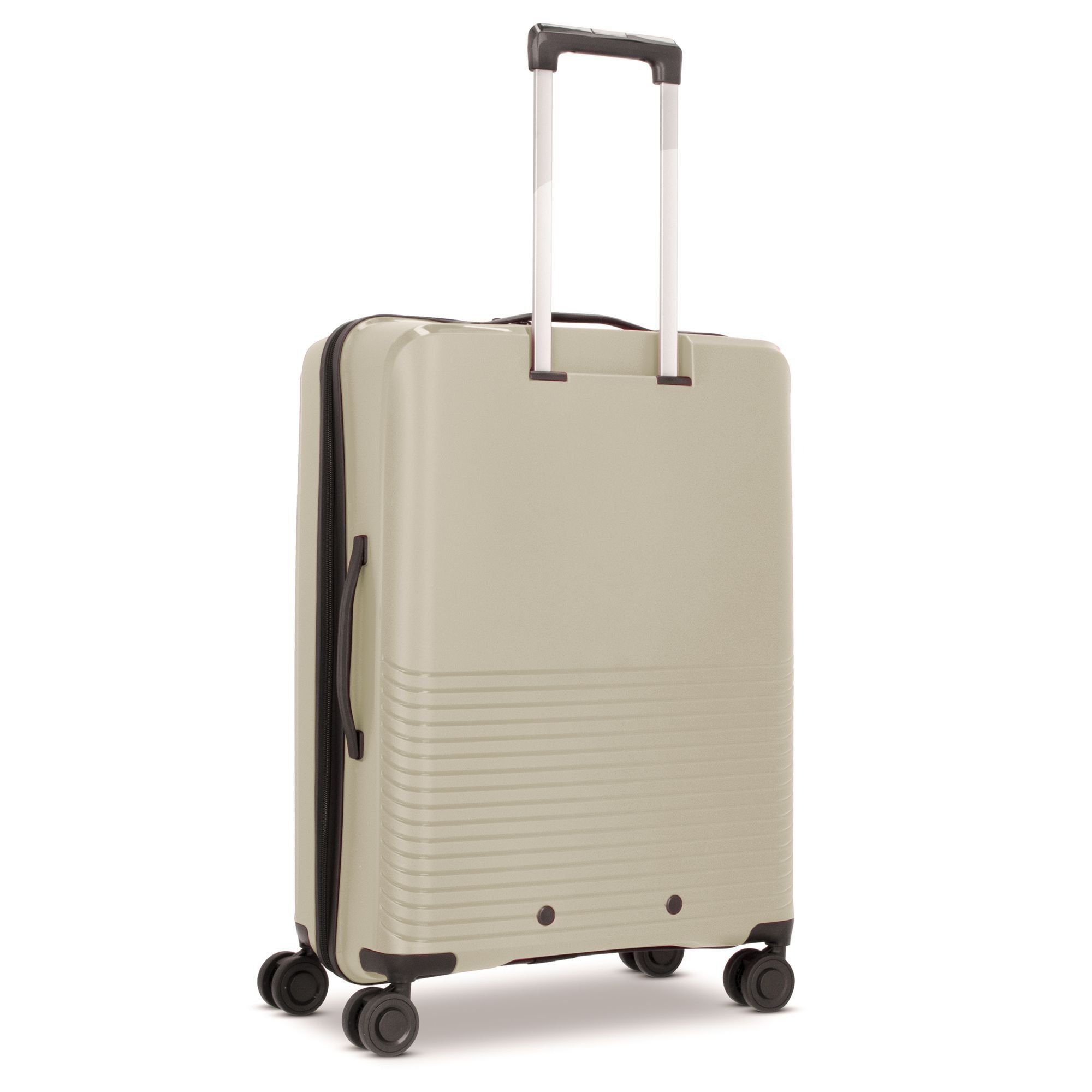 Rollen, Line D&N Travel 4000, Polypropylen Hartschalen-Trolley 4 taupe