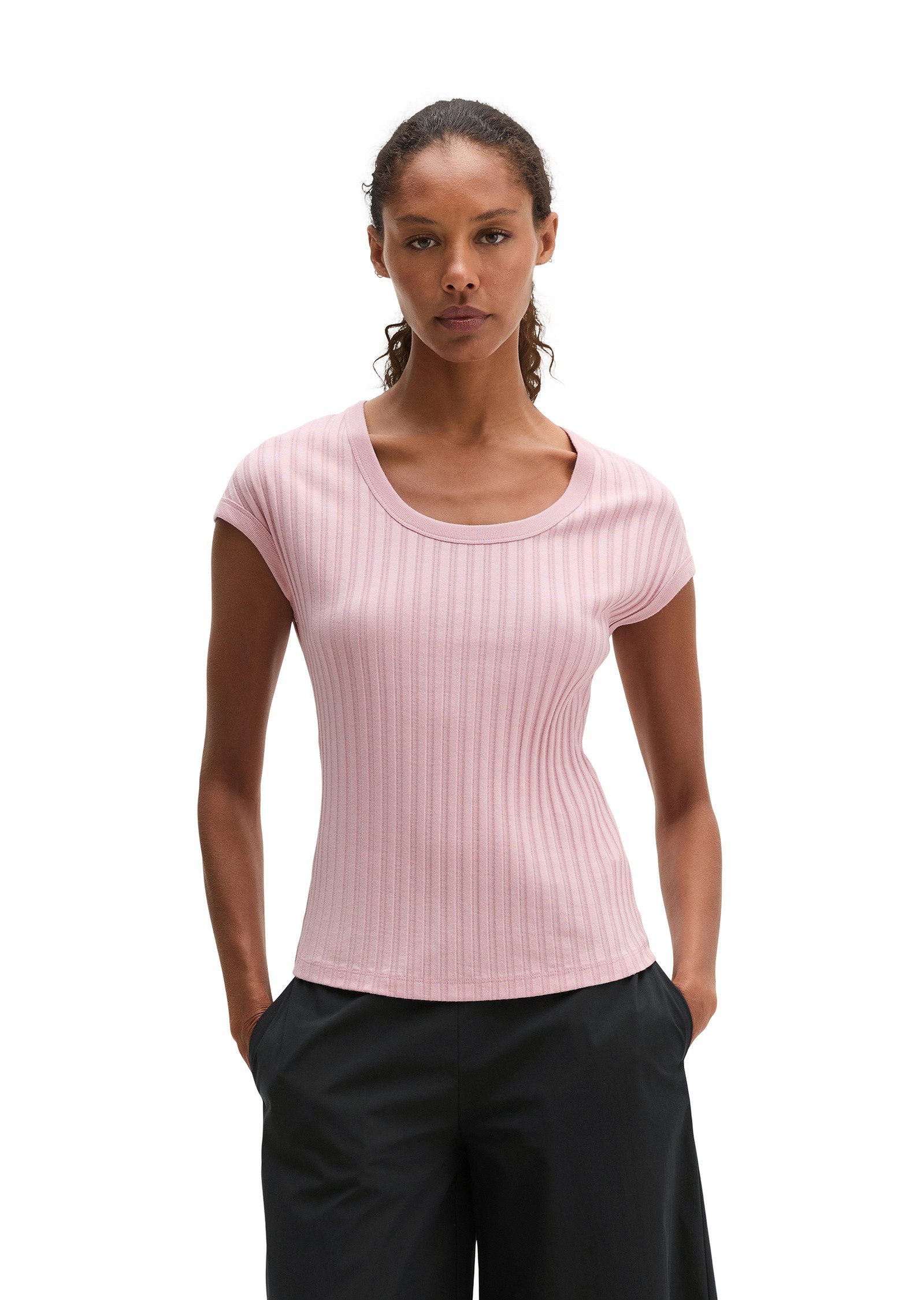 Marc O'Polo T-Shirt aus softem Modal-Organic-Cotton-Mix