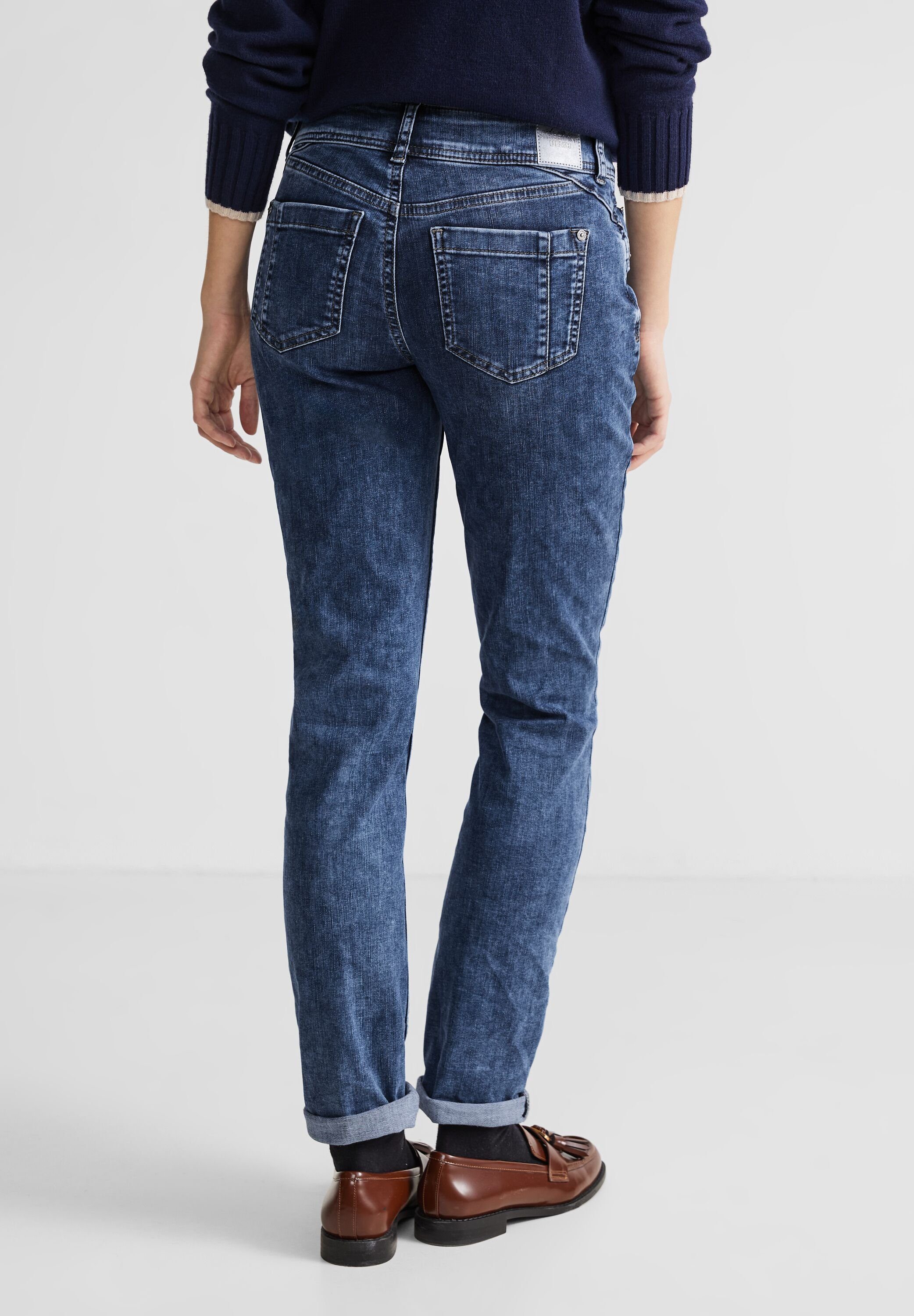 Bequeme Jeans ONE Five Heavy Casual STREET Jeans Indigo Fit in Wash Street (1-tlg) One Pockets