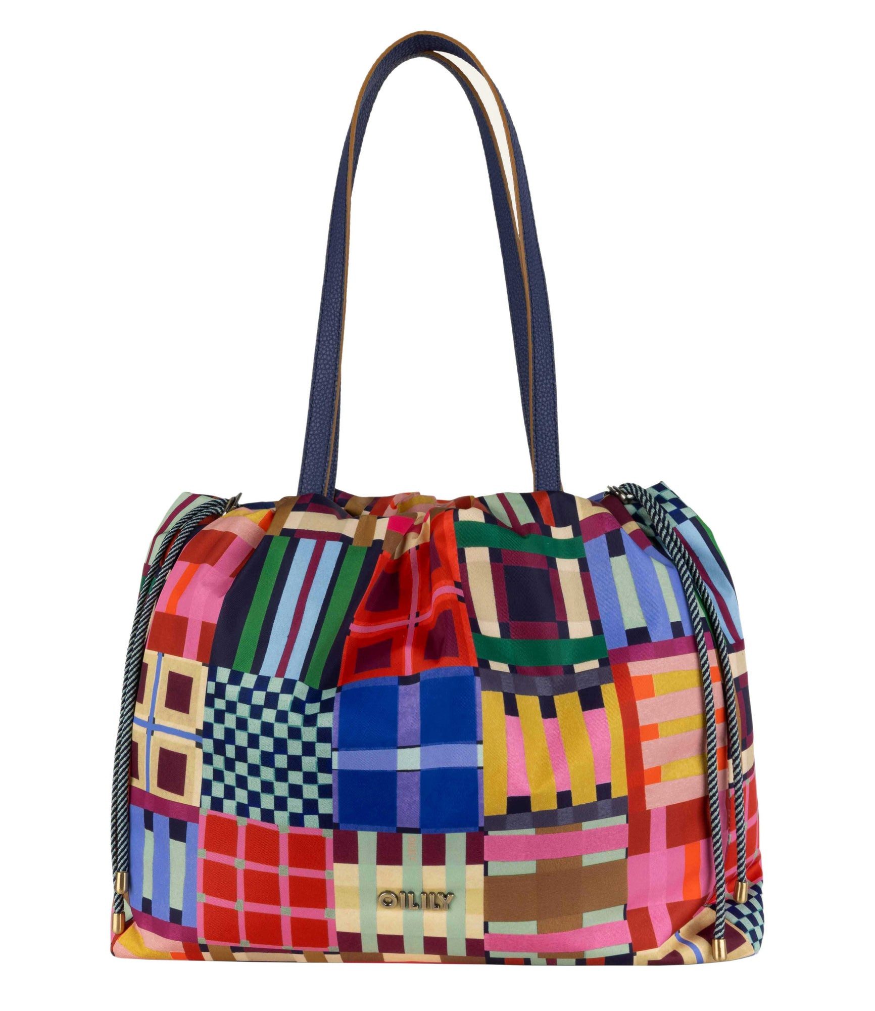 Oilily Shopper Skar Wedgewood Tartan Tape