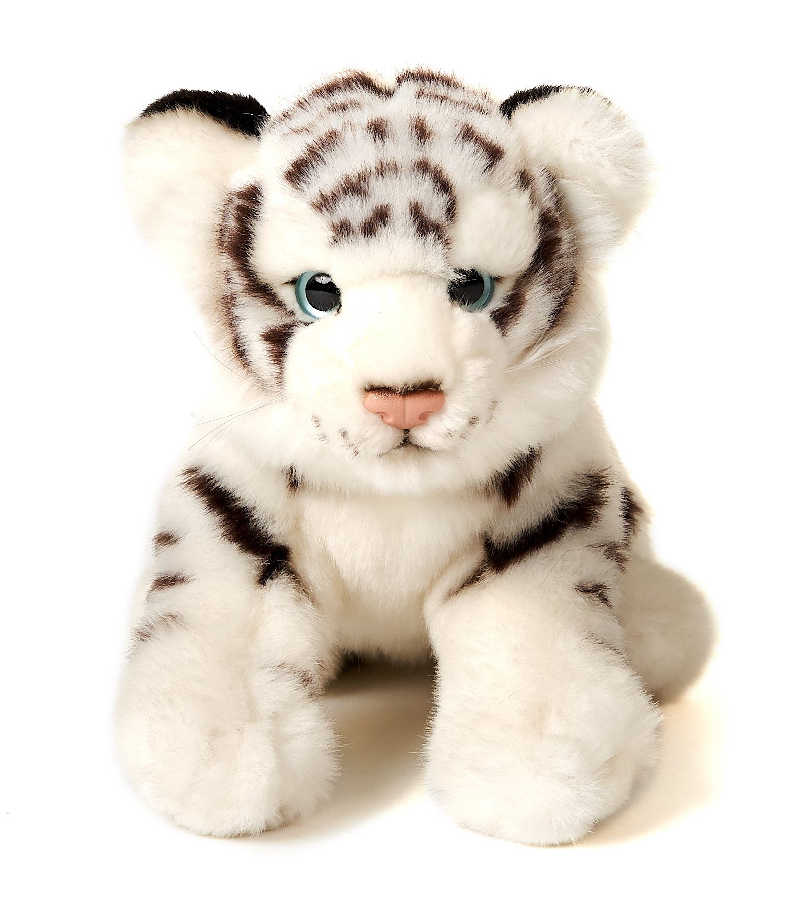 Uni-Toys recyceltes Baby, Plüschtier, % Plüsch, Weißer - Tiger cm Füllmaterial 100 - Kuscheltier (Höhe) 20 zu sitzend