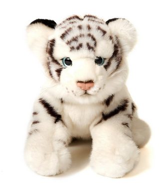 Uni-Toys Kuscheltier Weißer Tiger Baby, sitzend - 20 cm (Höhe) - Plüsch, Plüschtier, zu 100 % recyceltes Füllmaterial