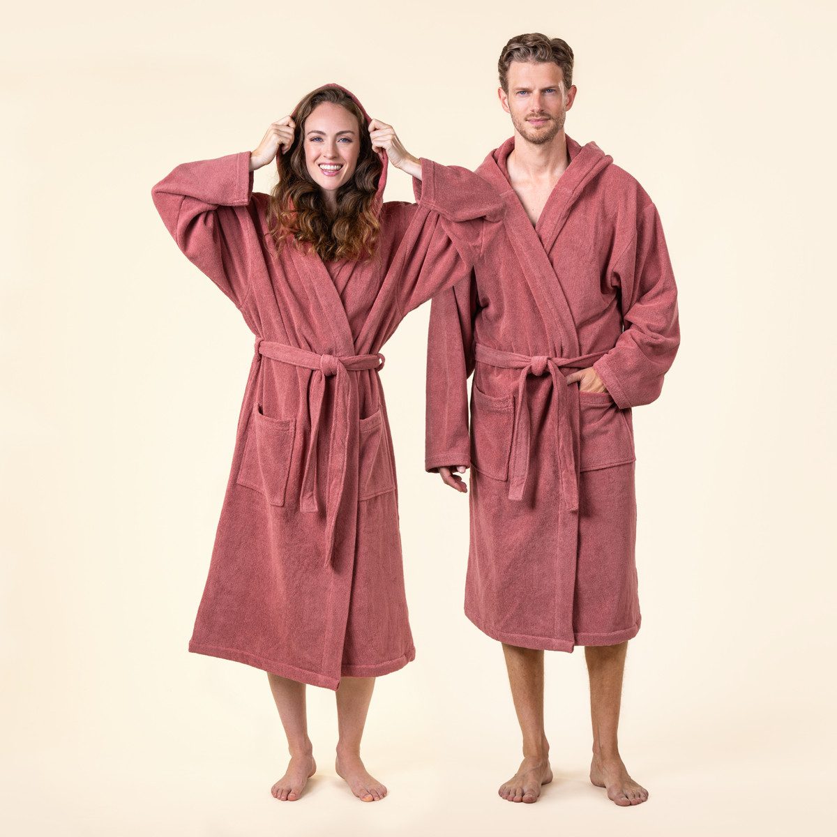 LIVING CRAFTS Bademantel ORLANDO, GOTS zertifiziert