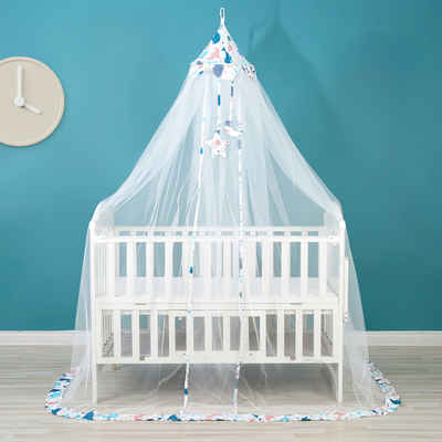 JOEAIS Moskitonetz Moskitonetz Bett Kinder Mückennetz Himmelbett Vorhänge 35*210*600cm, für Kinderbetten Babybetten, Stubenwagen oder und Laufstall