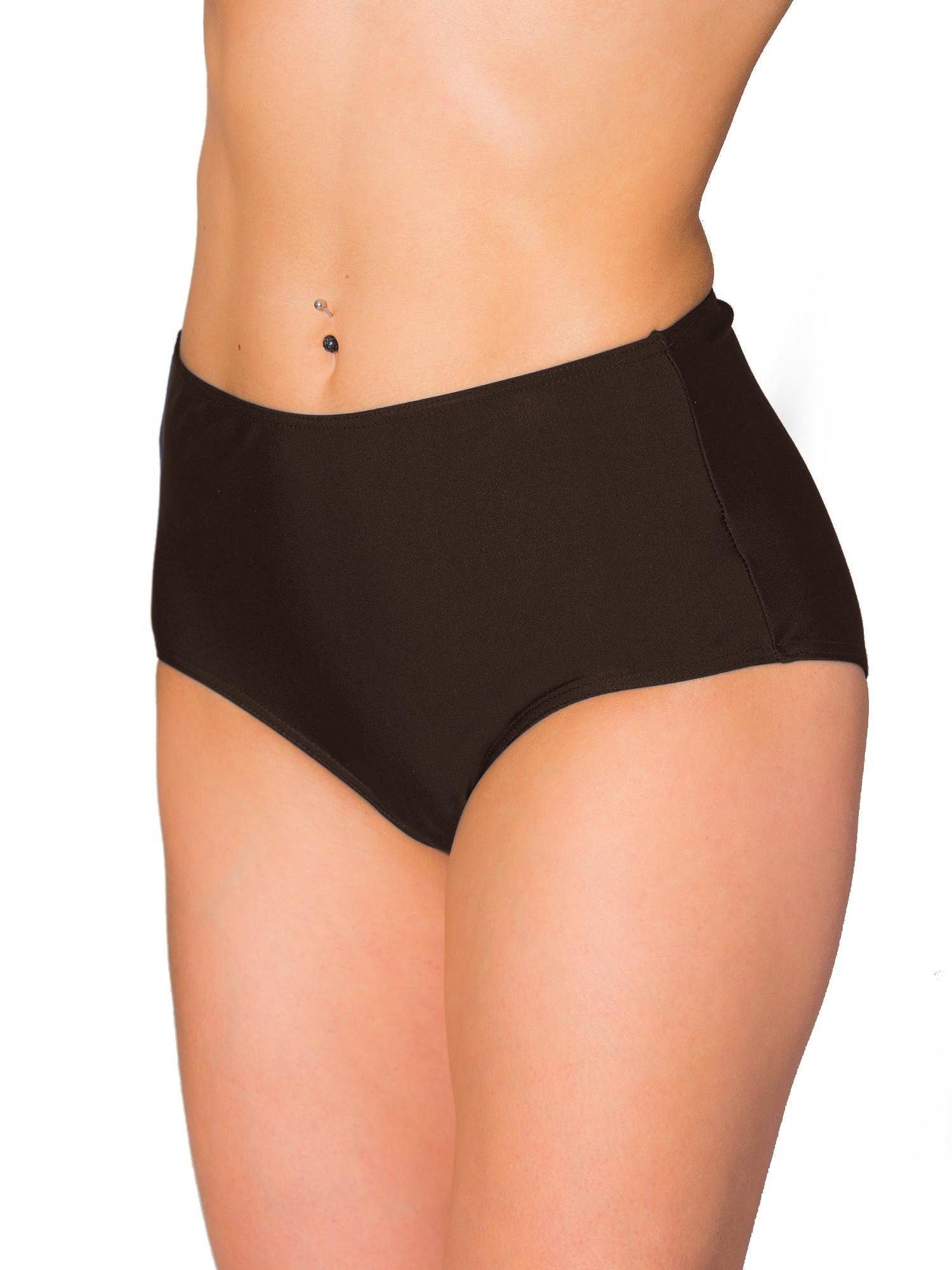AQUARTI Bikini-Hose Aquarti Damen Bikinihose Bikini-Slip mit Hohem Bund mehr