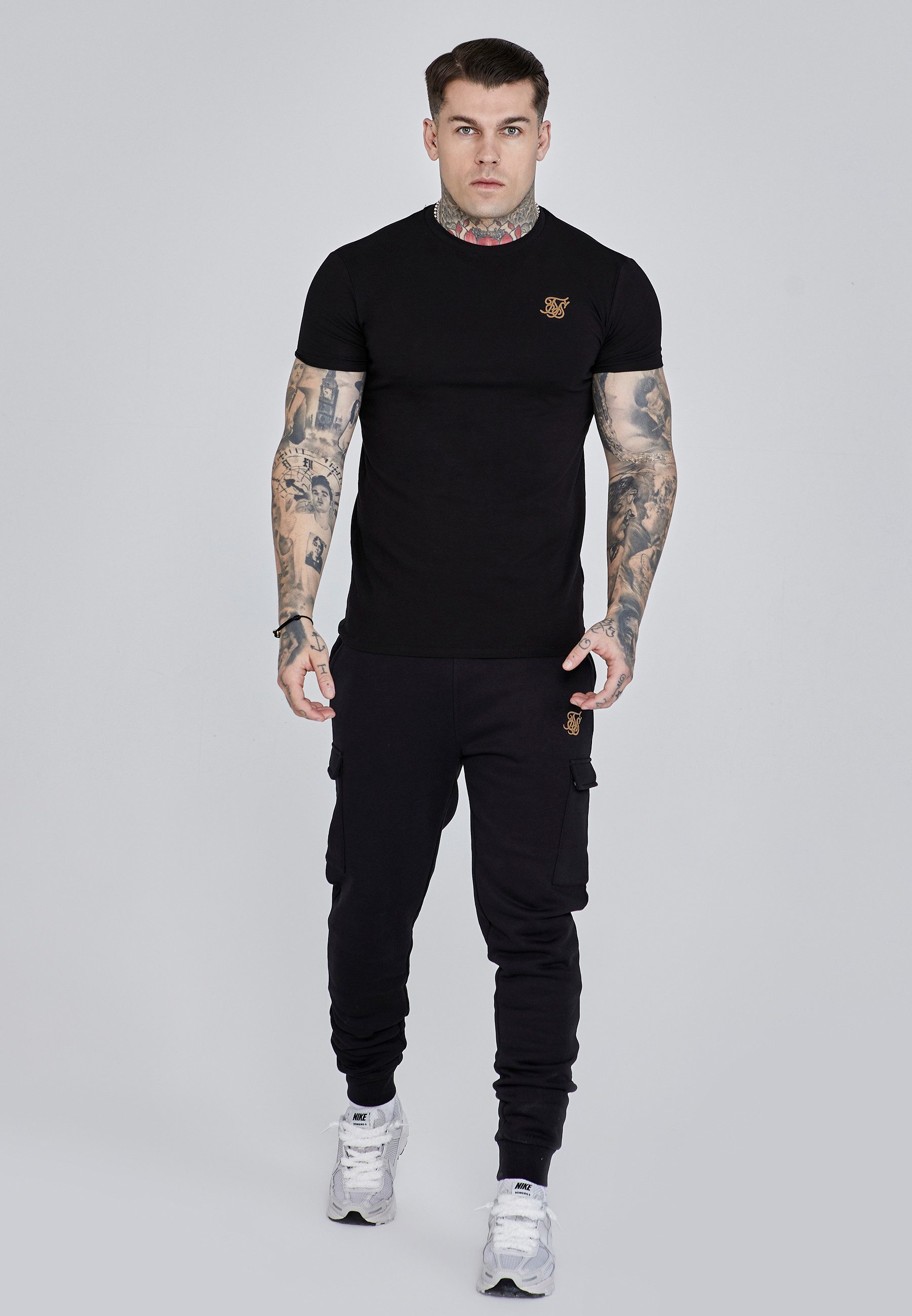 Siksilk T-Shirt SikSilk Herren Muscle Fit T-Shirt günstig online kaufen