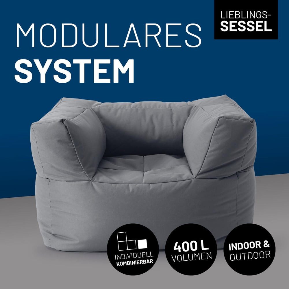 Lumaland Sitzsack In- & outdoor Sofa individuell kombinierbar mit dem Modul günstig online kaufen