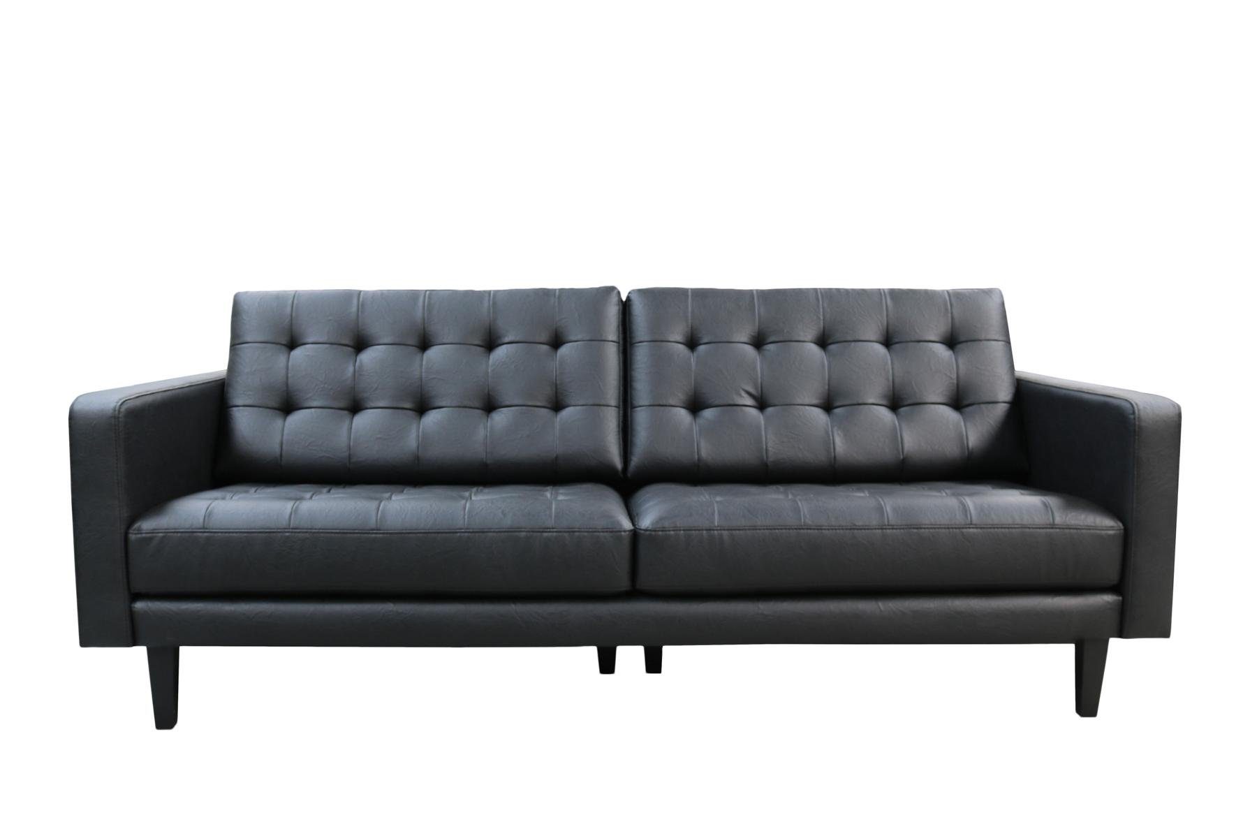 3+1 Sitzer Polster Couch Polstermöbel Schwarze in JVmoebel Neu, Europe Sofa Chesterfield Made