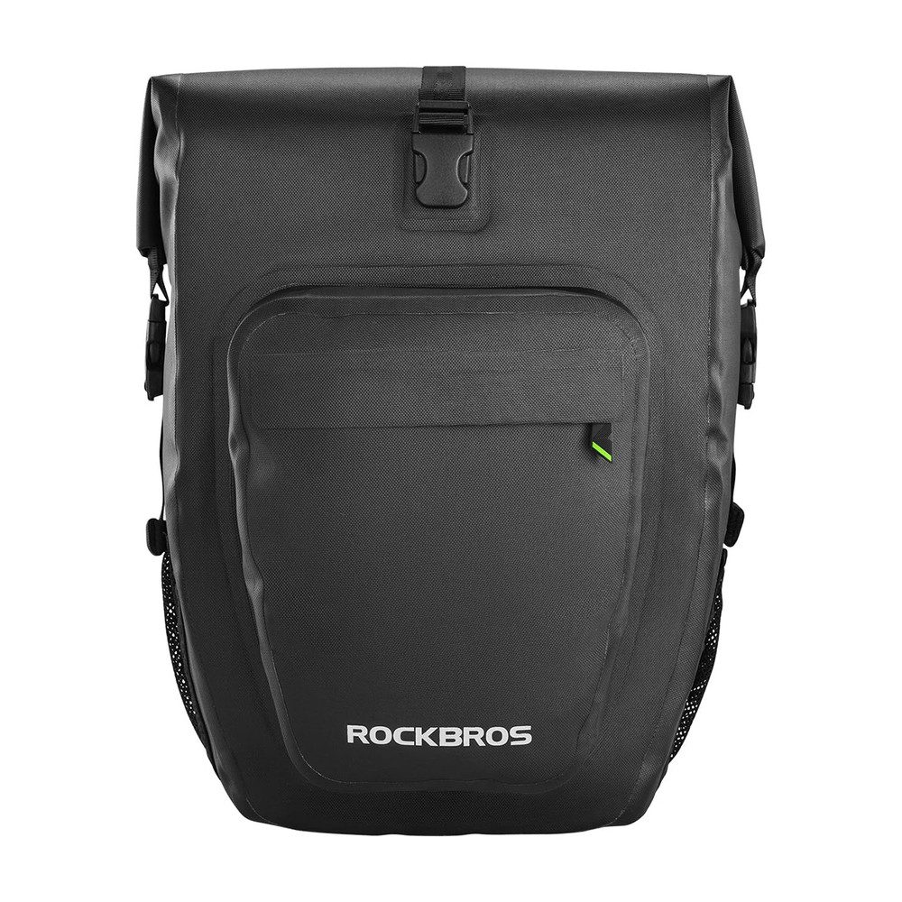 ROCKBROS Gepäckträgertasche Fahrradtasche Packtasche Hinterradtasche (Spar-Set, 1-tlg., 27 l wasserdicht), wasserdicht, Rollverschluss, 20-27 l, reflektierend