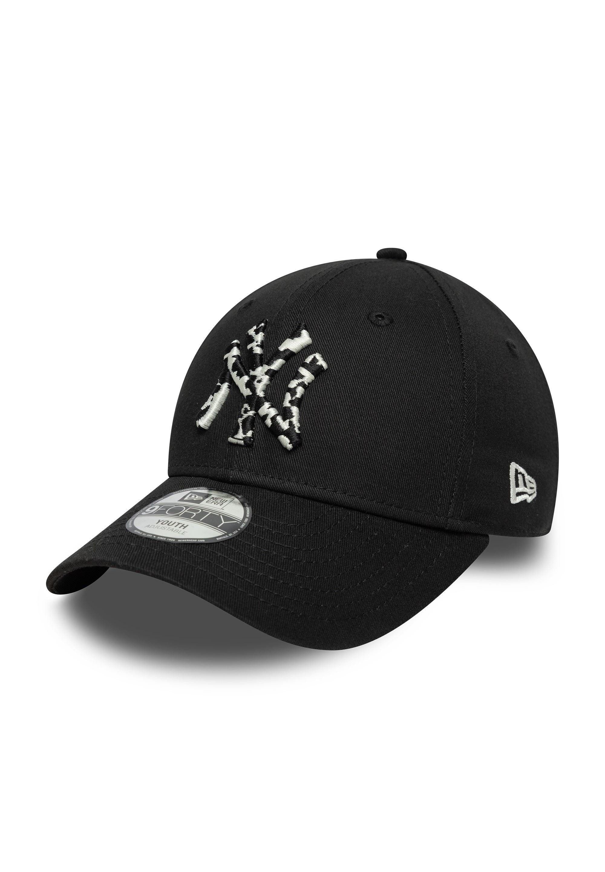 New Era Baseball Cap New York Yankees New Era MLB Animal Infill 9Forty Kids Cap Schwarz (1-St)