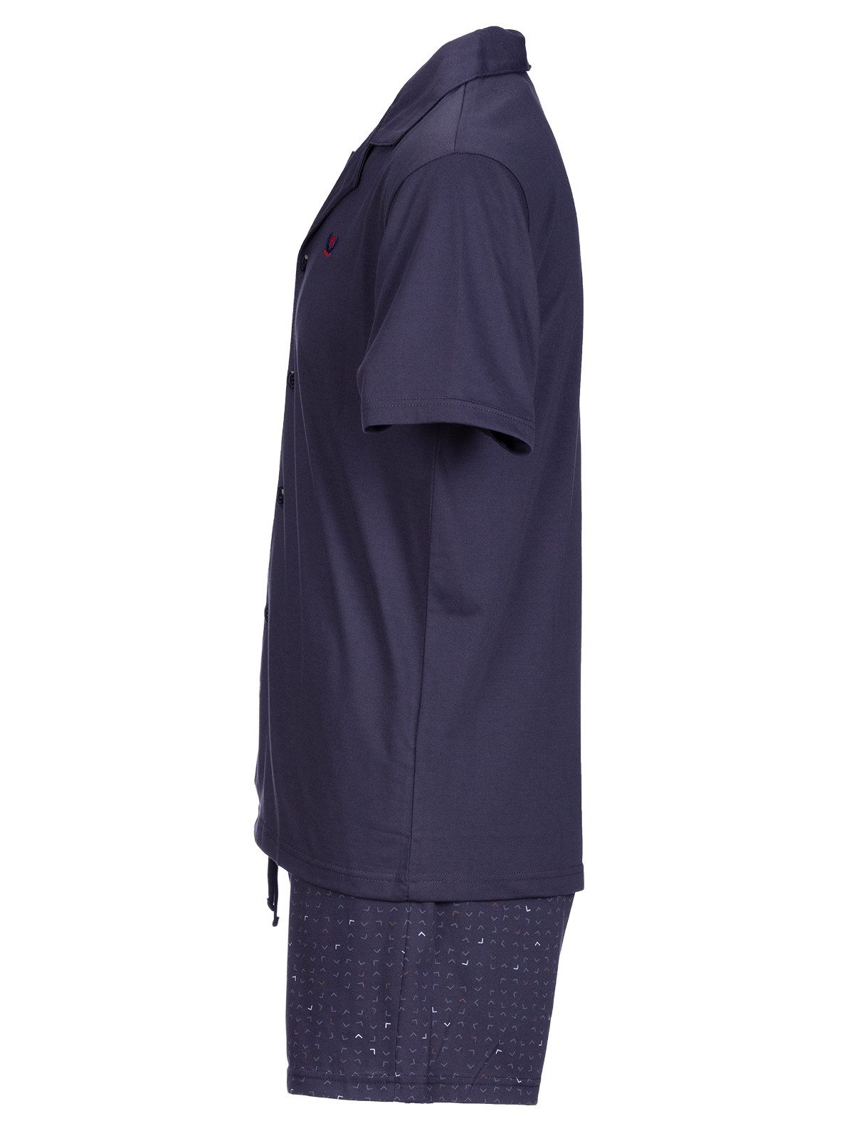 Henry Terre Shorty Karl Graphik Design Pyjama Set Kurz – Bild 4 von 5