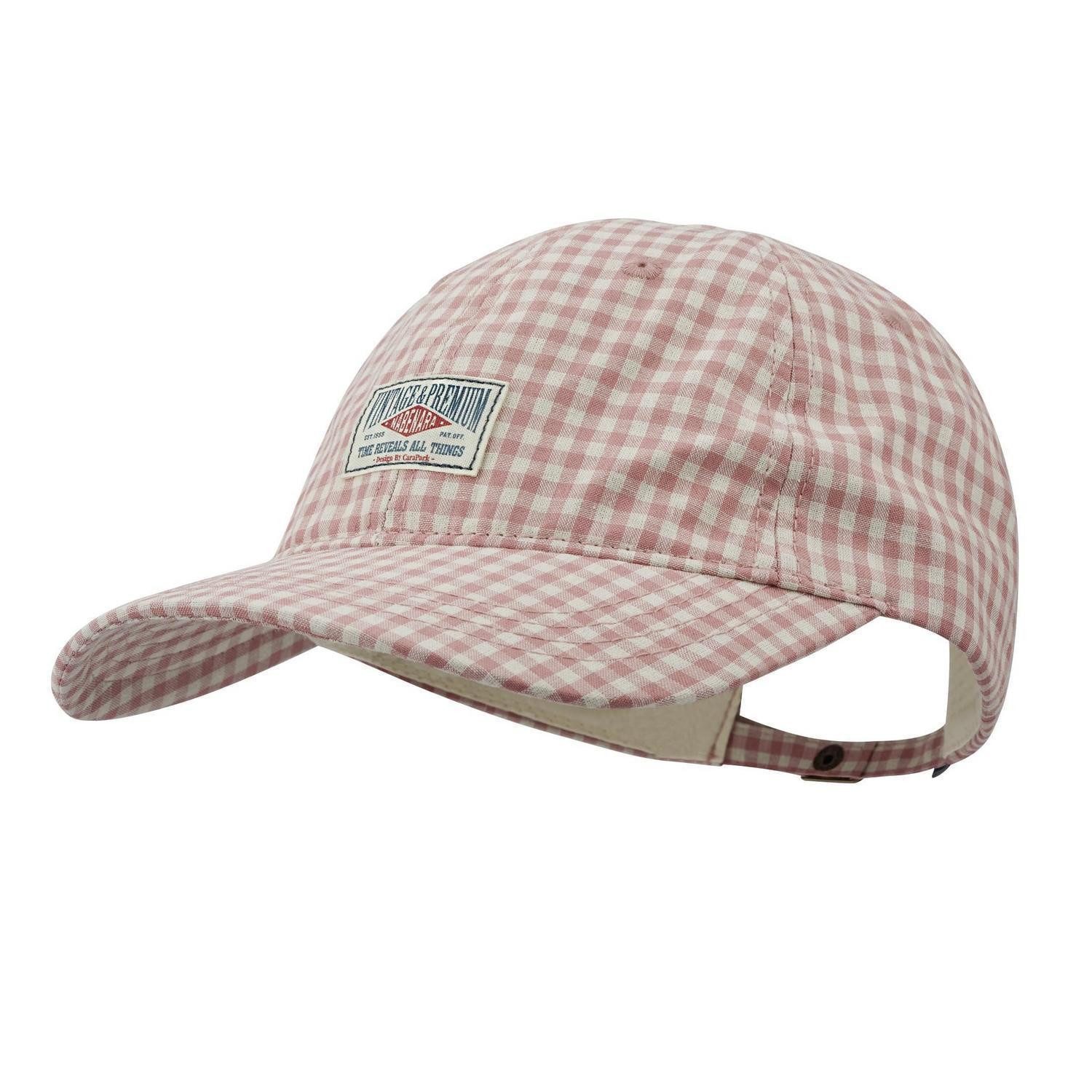 LuxusKollektion Baseball Cap Basecap Herren Damen Baumwolle kariert UV Schutz CDGE-BSSC2404-Pink