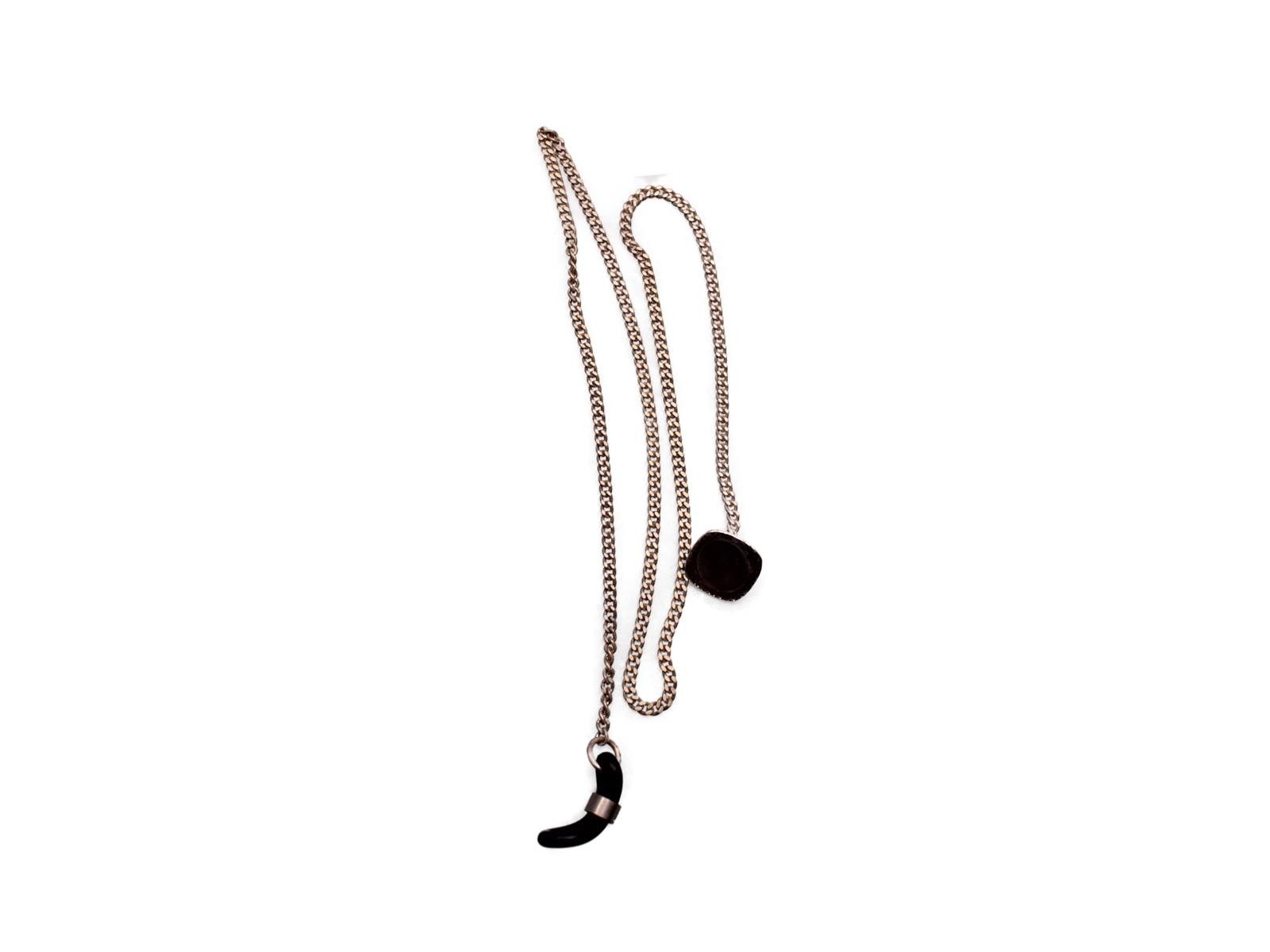 optiker-dietrich.de Brillenkette Knopf- Brillenband aus Metall in Antik Look Nr. 40, Brillenkette
