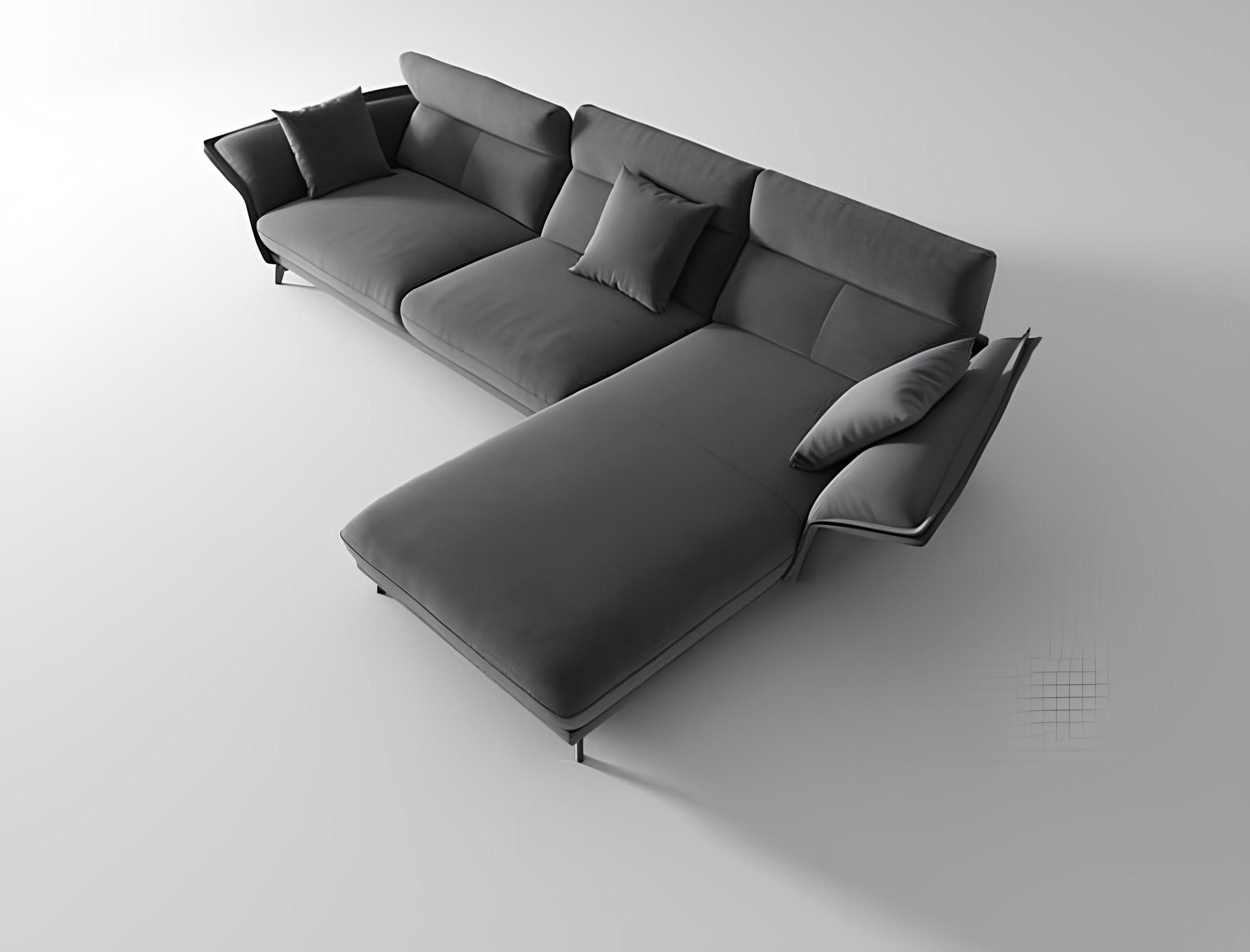 Xlmoebel Ecksofa Moderne Design-Couchen in L-Form aus Stoff für Wohnlandschaften, Hergestellt in Europa