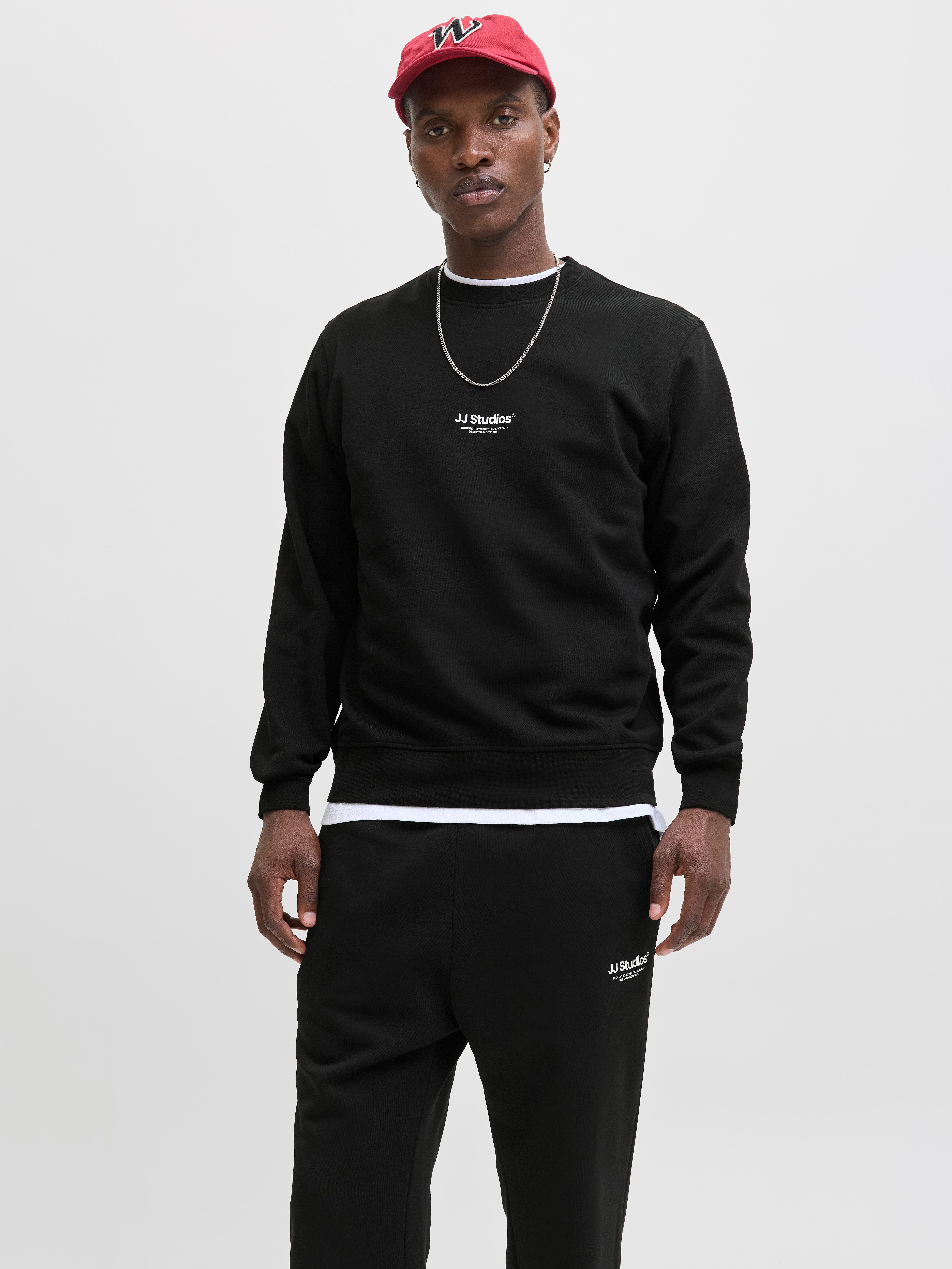 Jack & Jones Sweatshirt JJESOHO SWEAT CREW NECK NOOS Baumwollmischung, relaxed fit