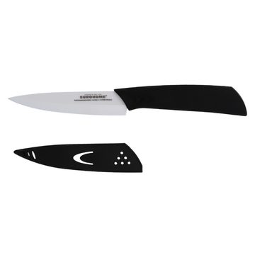 EUROHOME Allzweckmesser Messer aus Keramik mit Schutzhülle für einen präzisen Schnitt, Keramikmesser mit ergonomischem Griff - Kochmesser