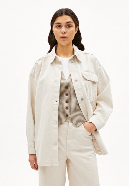Armedangels Blouson TAALE Damen Overshirt aus recycelter Baumwolle Oversize günstig online kaufen