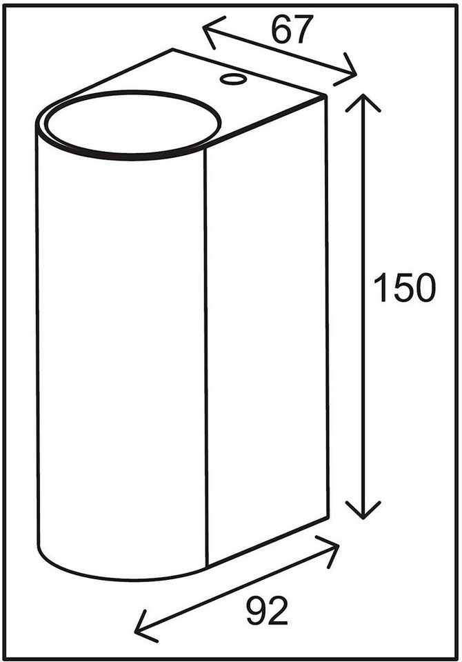 TRANGO LED Außen-Wandleuchte, Tageslichtsensor, 8014-RSSL LED Up & Down IP44  Außenwandleuchte aus Aluminium, Wandstrahler modern in RUND Nickel matt mit  Dämmerungssensor (automatische Tag & Nacht-Schaltung) außen & innen  Wandlampe, Außenlampe, inkl. 2x