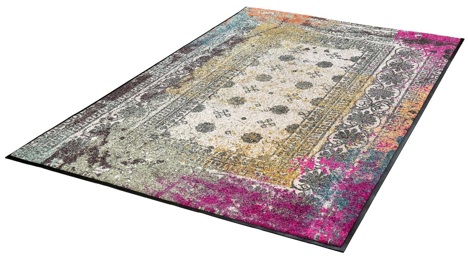Teppich Taza, wash+dry by Kleen-Tex, rechteckig, Höhe: 7 mm, rutschhemmend, waschbar, Wohnzimmer