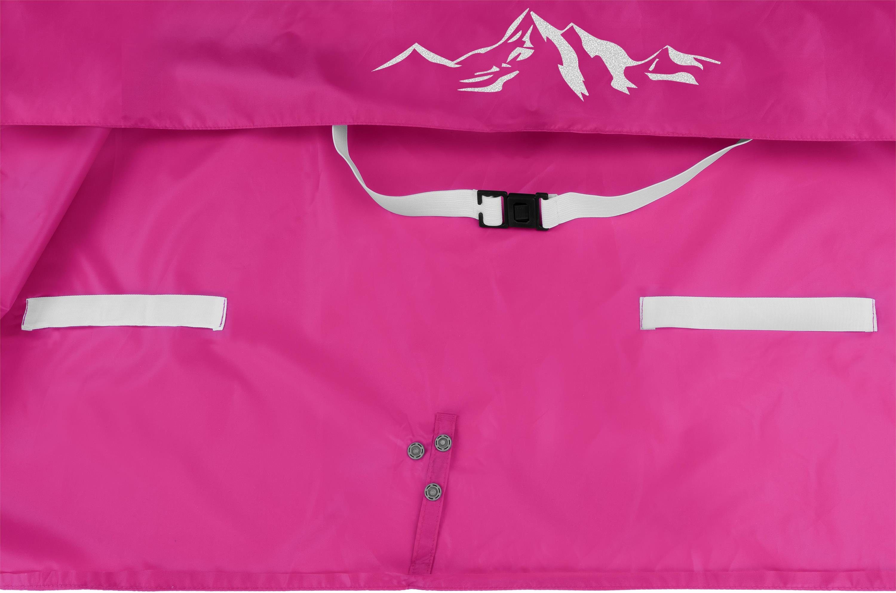 normani Regenponcho Kinder Regenponcho Mawsynram Wasserdichter Regencape mit Ärmeln - 3M™ Scotchlite™ Reflektor