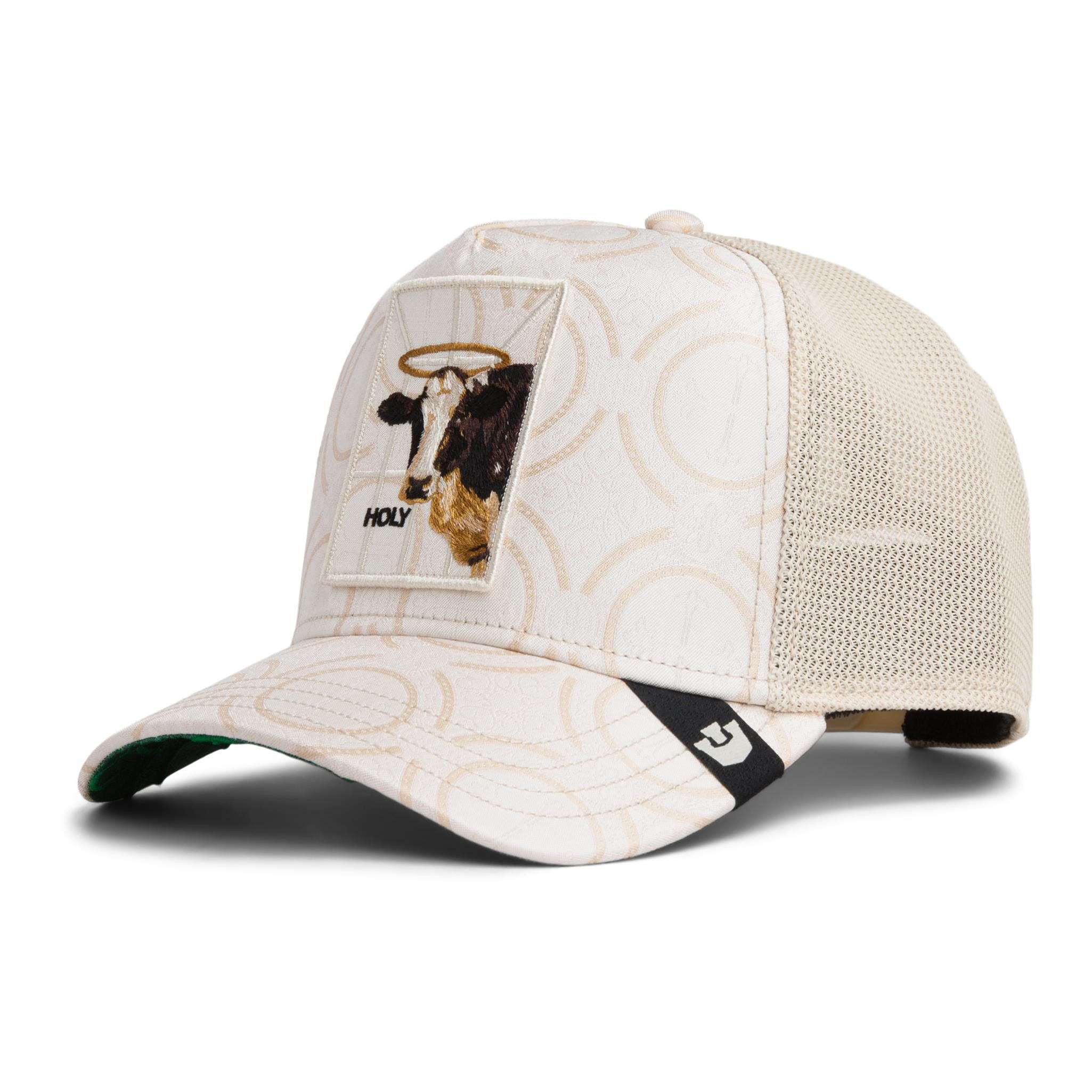 GOORIN Bros. Trucker Cap Goorin Bros. Religulous - Holy Cow Trucker Cap Chalk (Basecap, Basecap, Trucker Kappe, Meshcap) Heilig Muster
