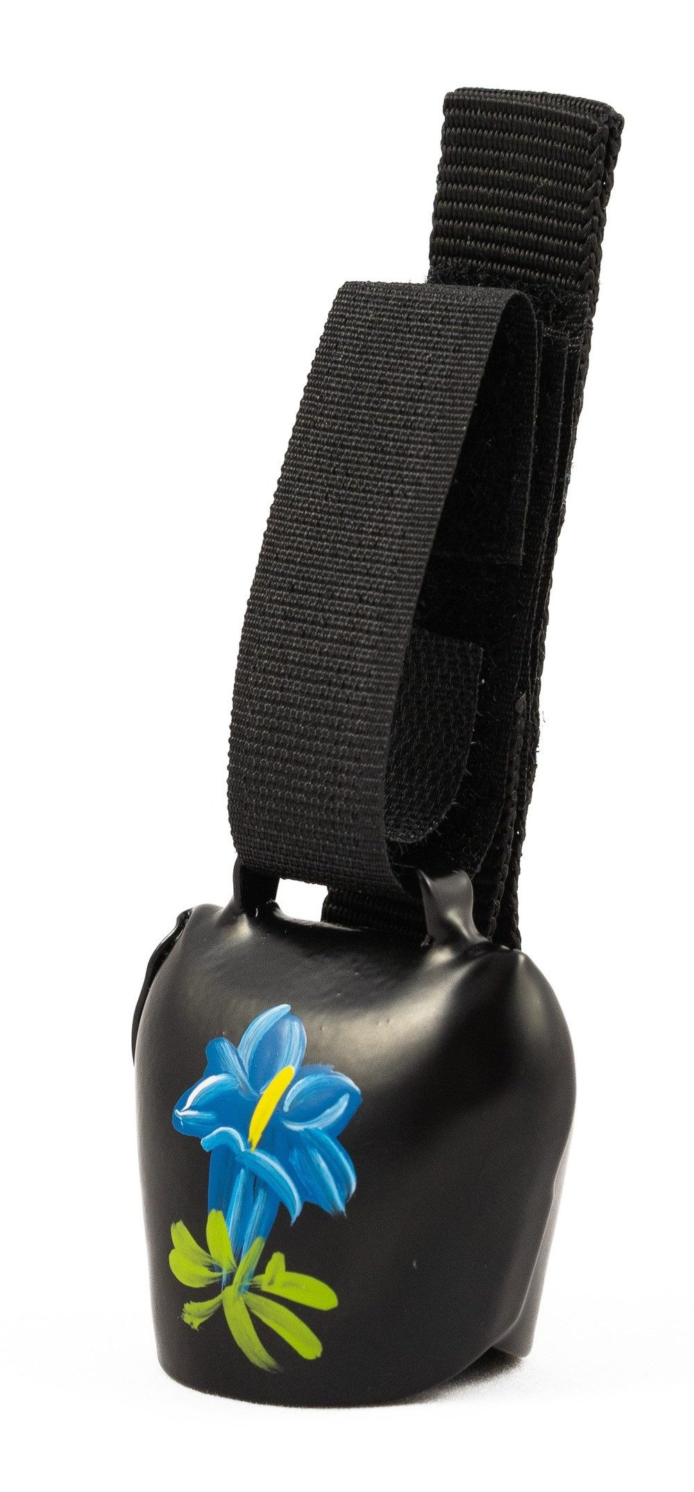 swisstrailbell Fahrradklingel Deep Black mit Alpen Enzian, Trailbell, Bear Bell