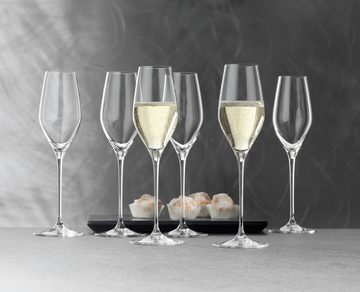 SPIEGELAU Champagnerglas Spiegelau Topline Champagnerkelch 6er Set, Kristallglas