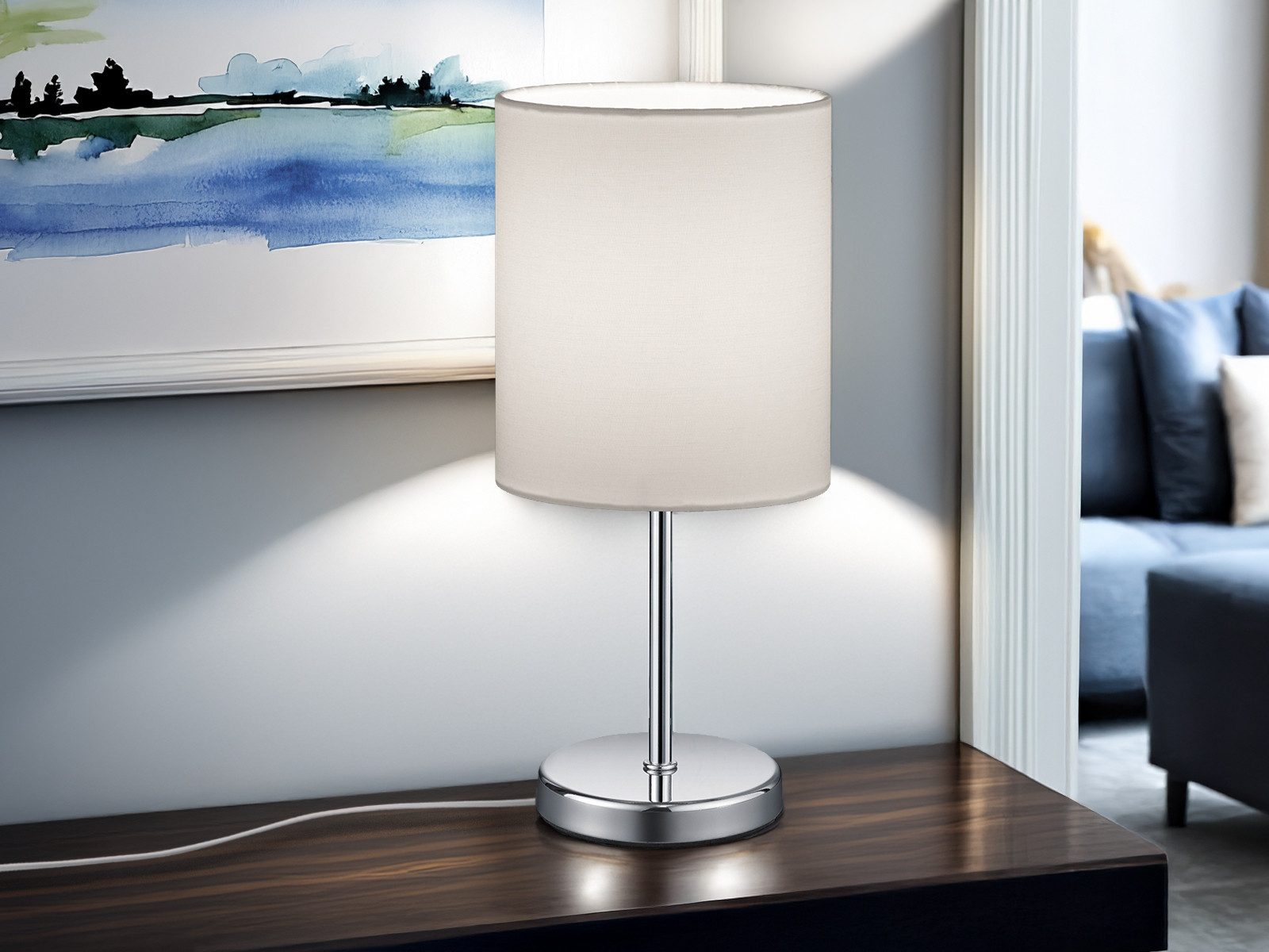 Reality Leuchten LED Nachttischlampe, Dimmfunktion, LED wechselbar, Warmwei günstig online kaufen