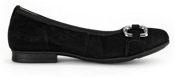 Gabor FLORENZ Ballerina Kitten Heel, Flats mit Schmuckelement, Weite G