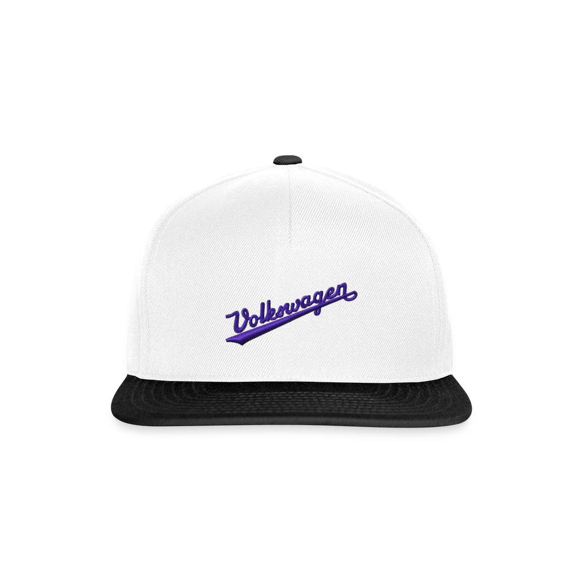 Spreadshirt Snapback Cap Volkswagen VW Logoschriftzug Retro Stick Snapback Cap (1-St)