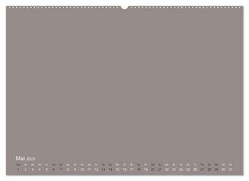 CALVENDO Wandkalender DIY Bastel-Kalender -Erdige Pastell Farben- Zum Selbstgestalten (Premium, hochwertiger DIN A2 Wandkalender 2023, Kunstdruck in Hochglanz)
