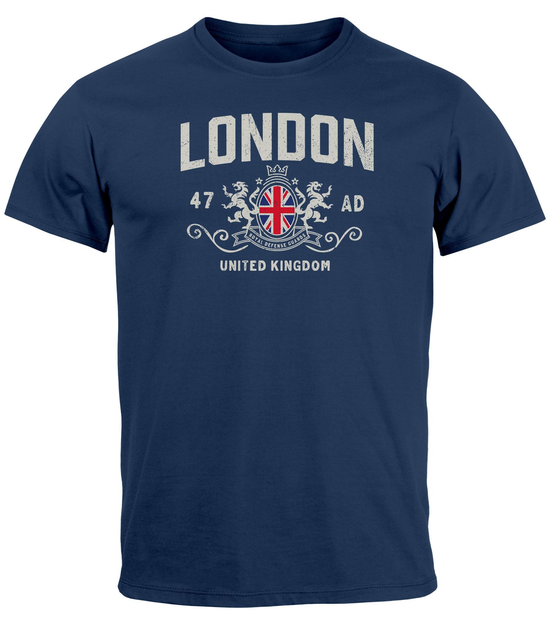 Neverless Print-Shirt Herren T-Shirt London United günstig online kaufen