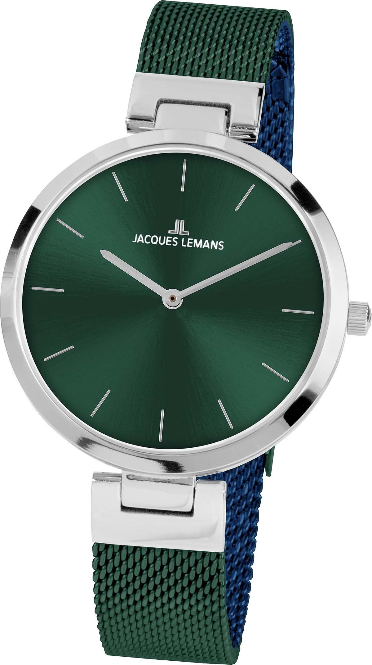 Jacques Lemans Quarzuhr Milano, 1-2110H grün | Quarzuhren