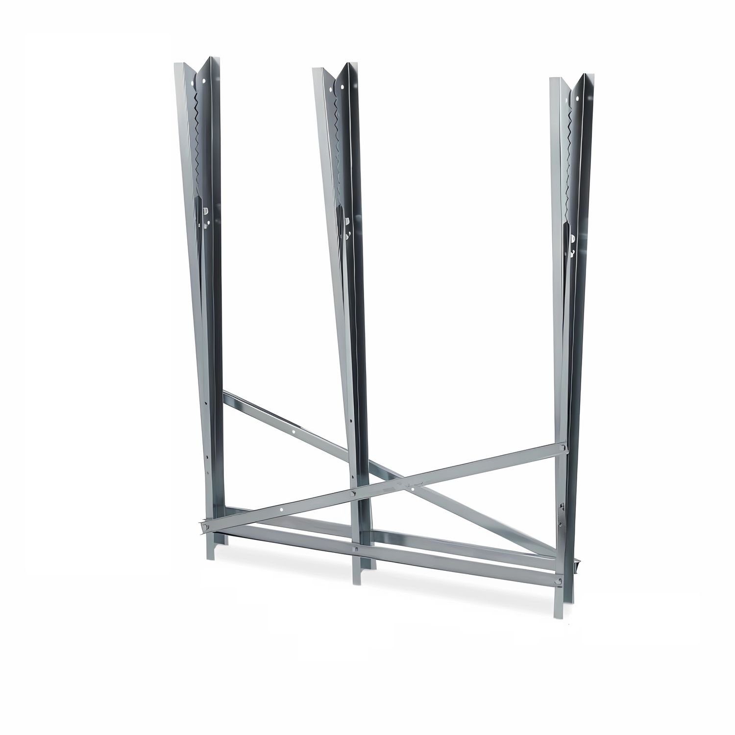 GARMIO Sägebock Sägebock verzinkt zusammenklappbarer Holzsägebock 4-fach,Extra robust, verkeilte Zinken, Greifzähne besserer Halt, 150 kg max. Belastbarkeit