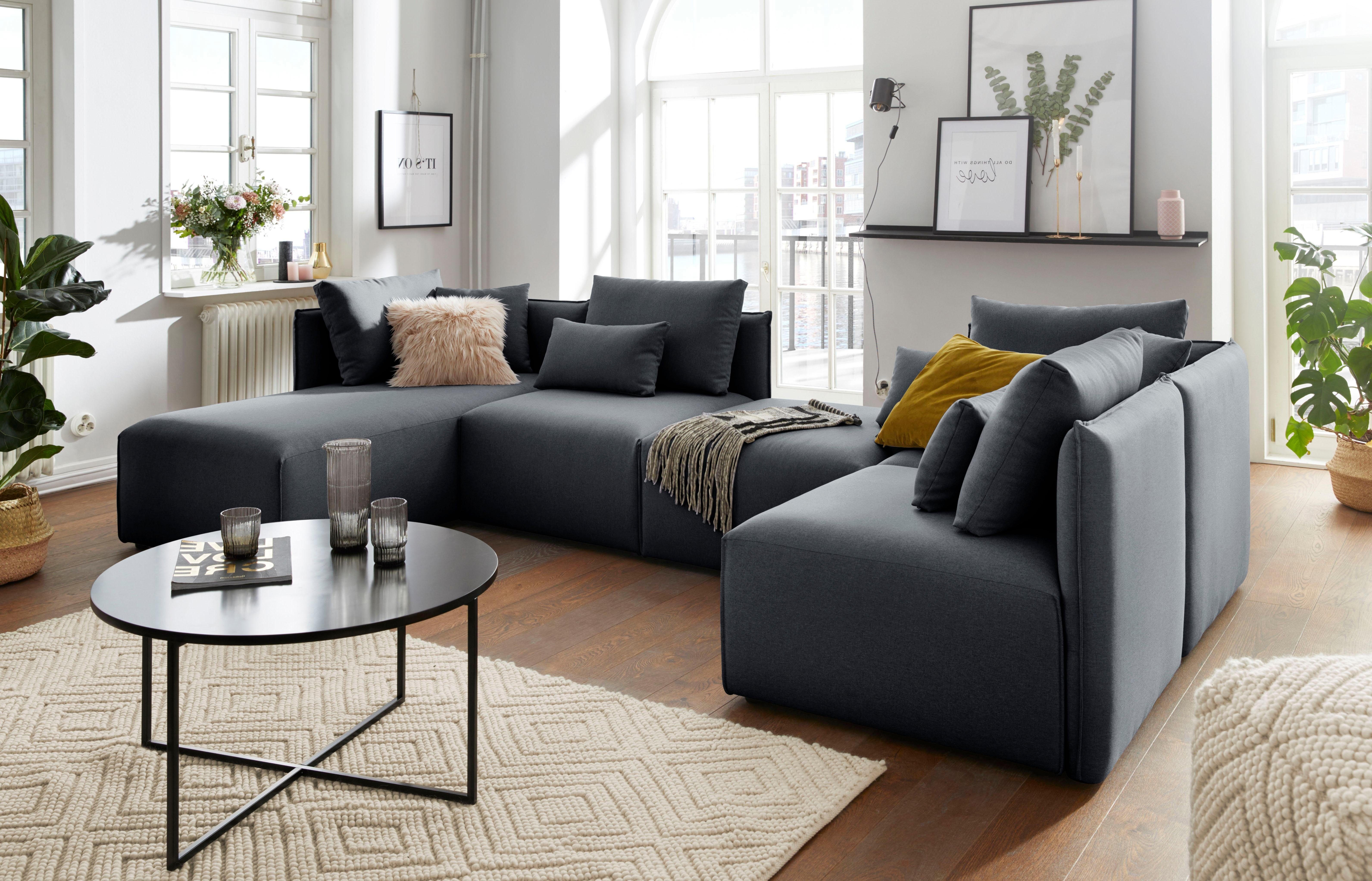 andas Wohnlandschaft "Nöre U-Form" 5 Teile, in vielen Bezugsqualitäten und günstig online kaufen