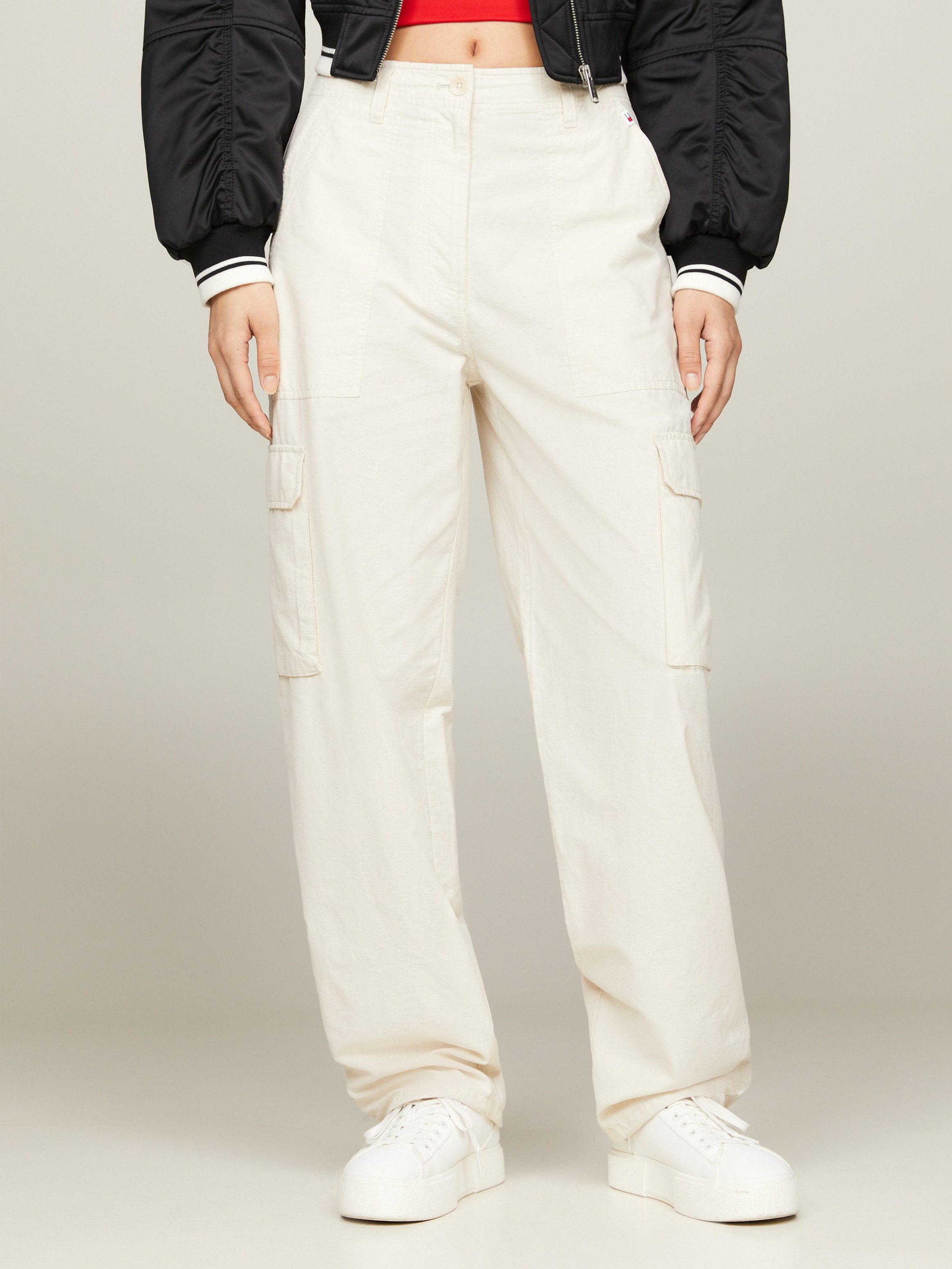 Tommy Jeans Cargohose TJW HARPER HR CARGO PANT mit großen aufgesetzten Tasc günstig online kaufen