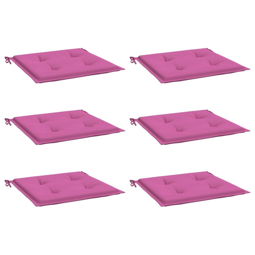 vidaXL Sitzauflage Gartenstuhl-Kissen 6 Stk. Rosa günstig online kaufen