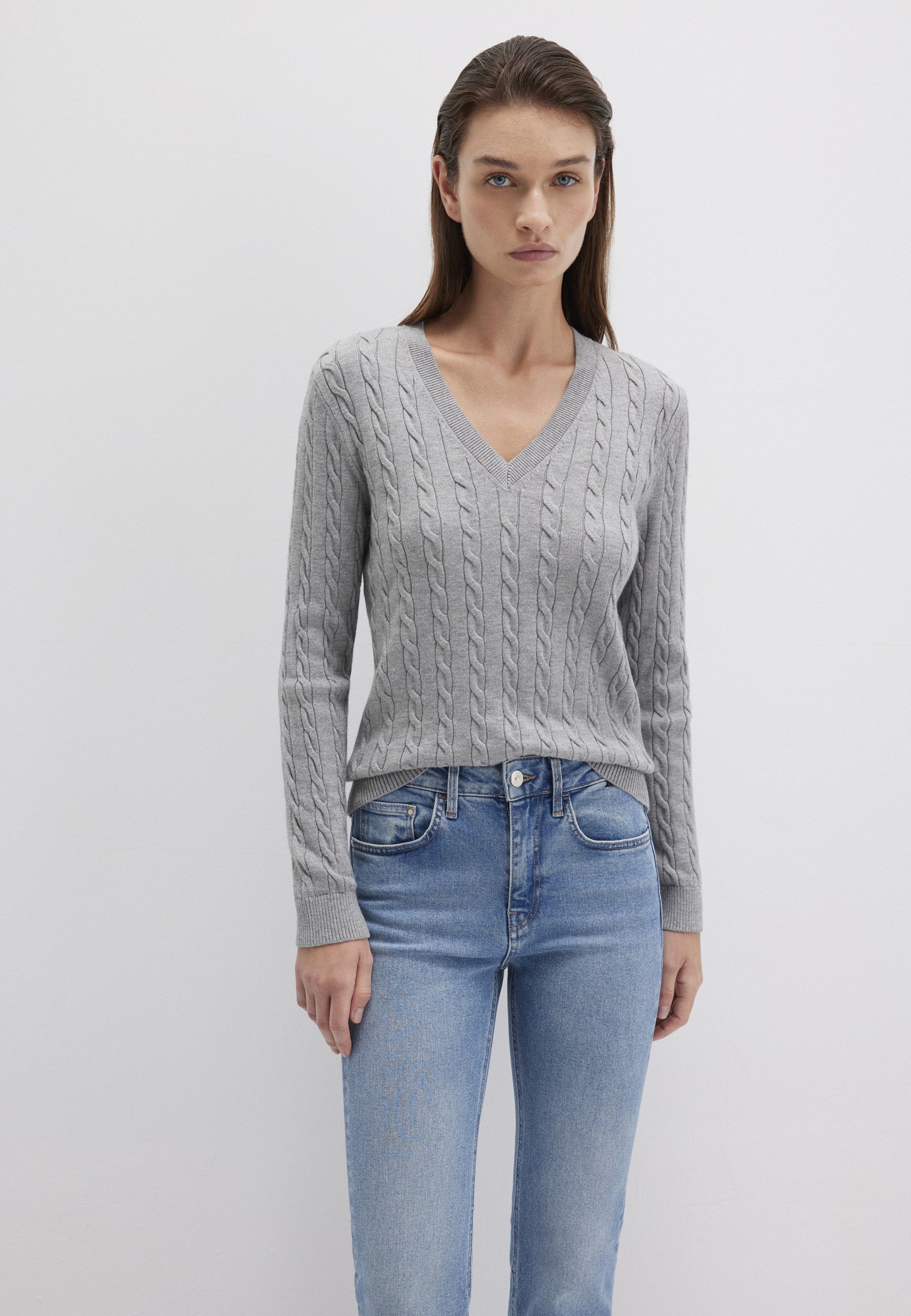 Mavi Strickpullover V-NECK SWEATER Pullover Feinstrick