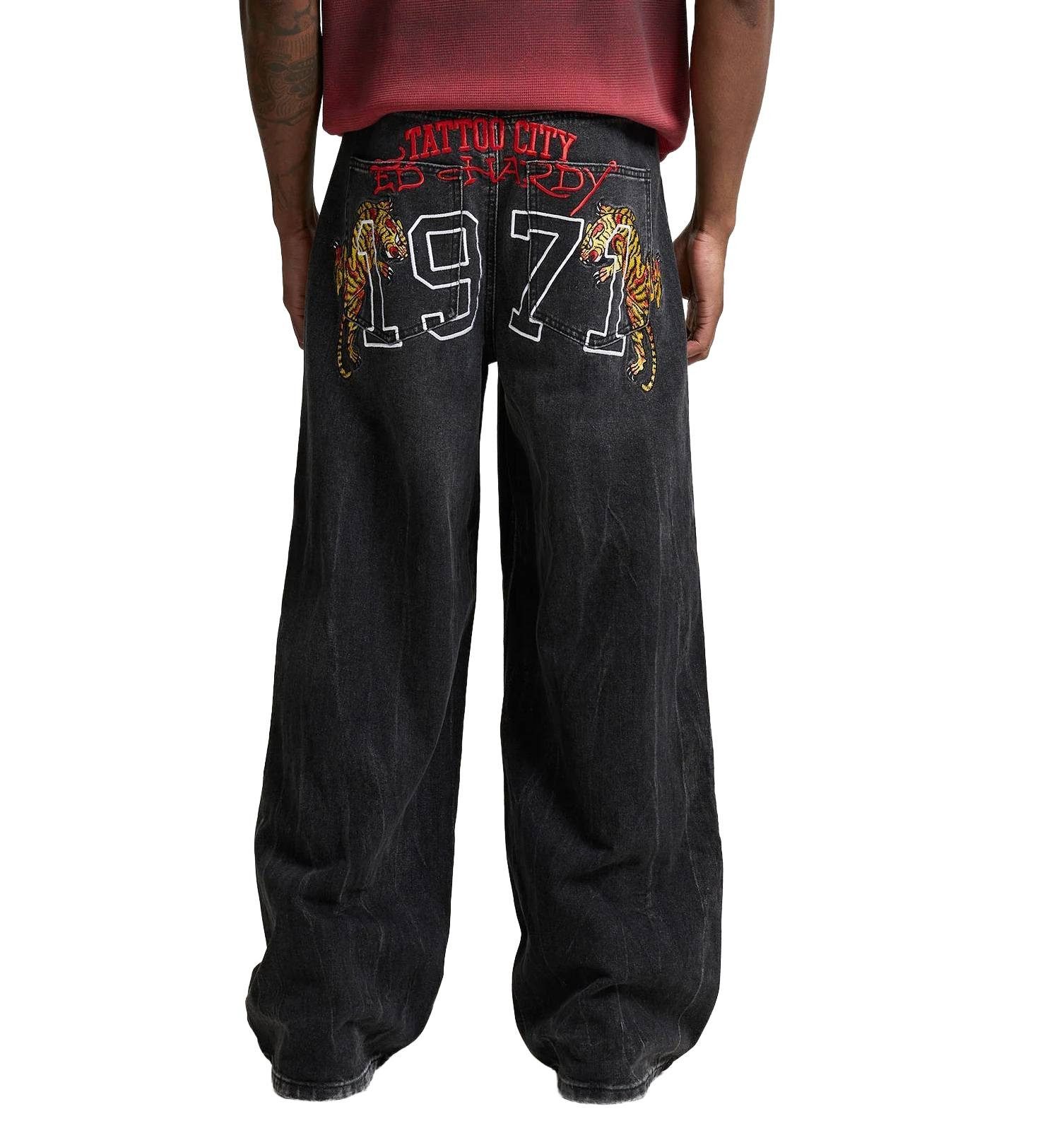 Ed Hardy Relax-fit-Jeans Jeans Ed Hardy Tattoo City Tiger Xxtra Tattoo-Stic günstig online kaufen