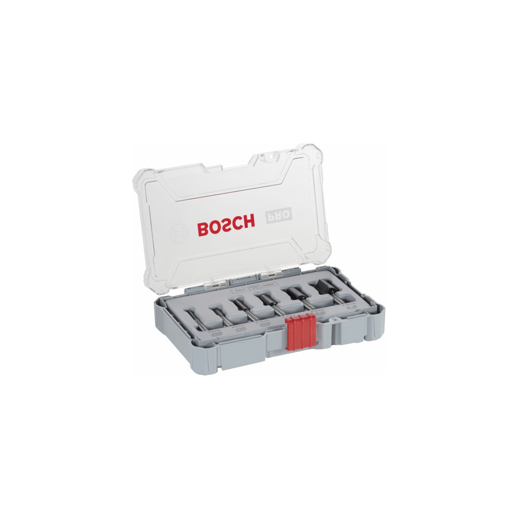 Bosch Professional Fräse Bosch Nutfräser-Set 6-mm-Schaft 6-teilig