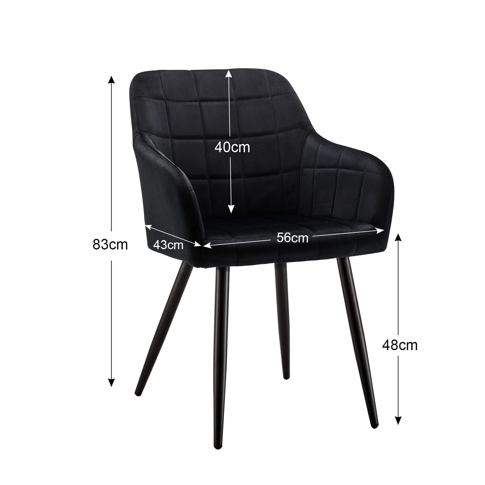 Ofcasa Esszimmerstuhl Polsterstühle (4er Set), Samt günstig online kaufen