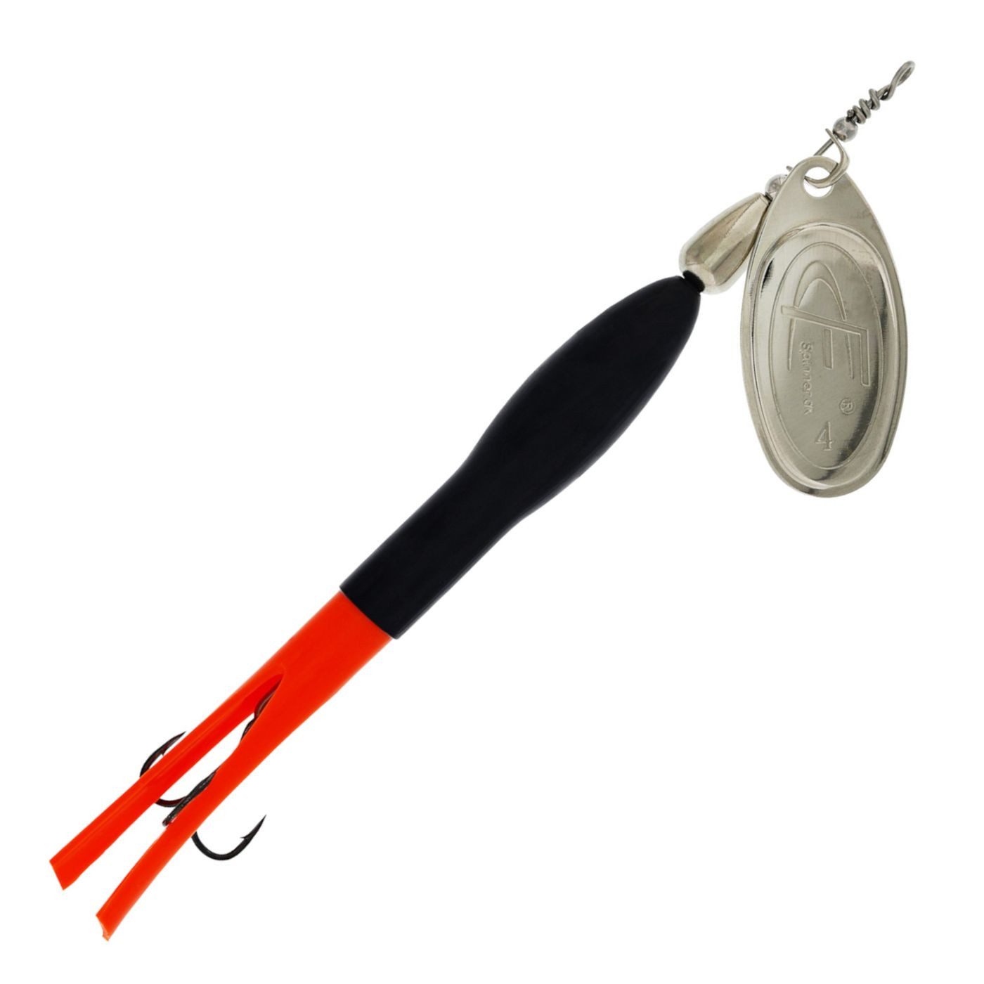 Black / Flouro Orange / Silver Blade