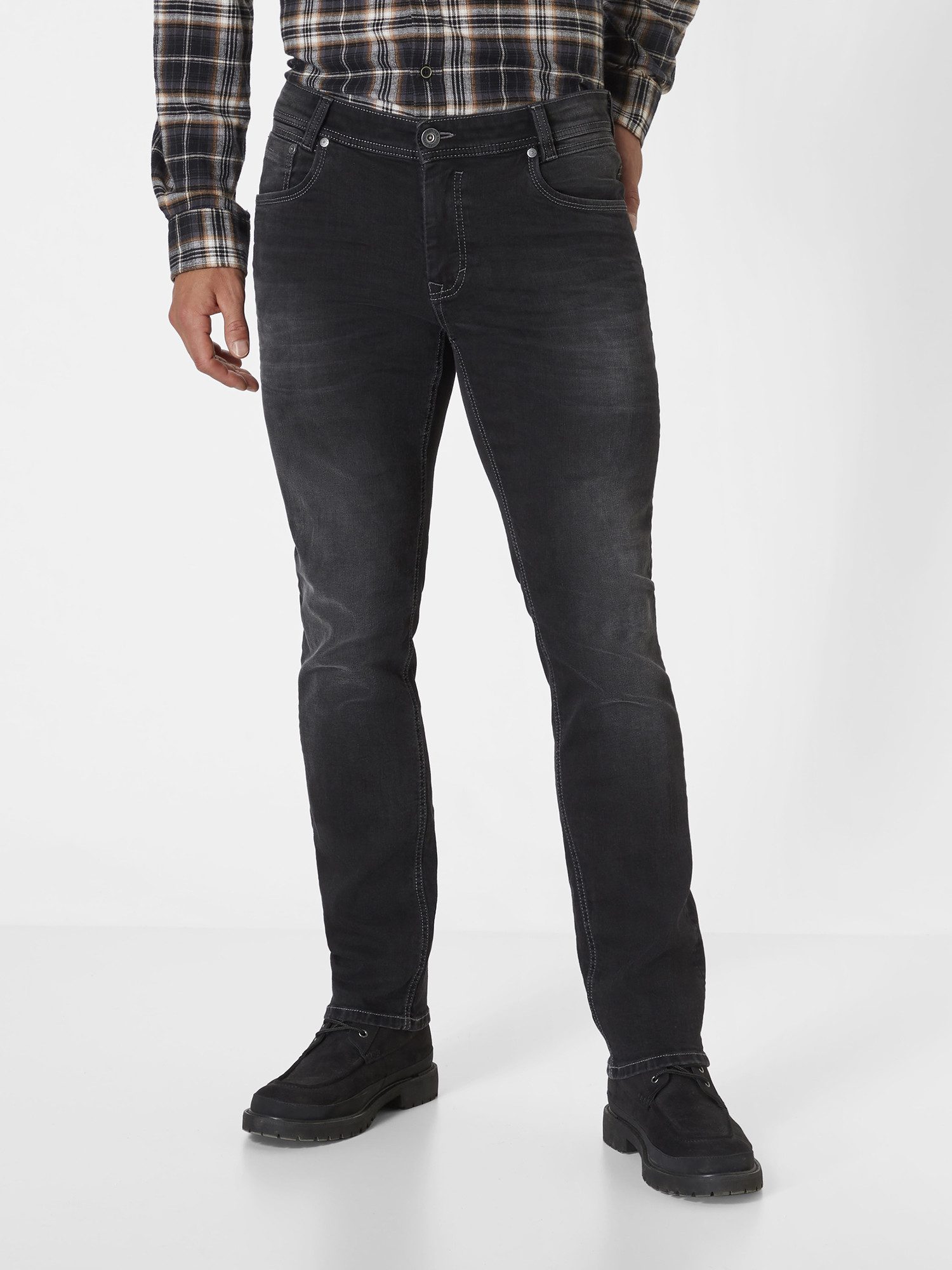 Paddock's Straight-Jeans BEN Schwarze Regular Fit günstig online kaufen