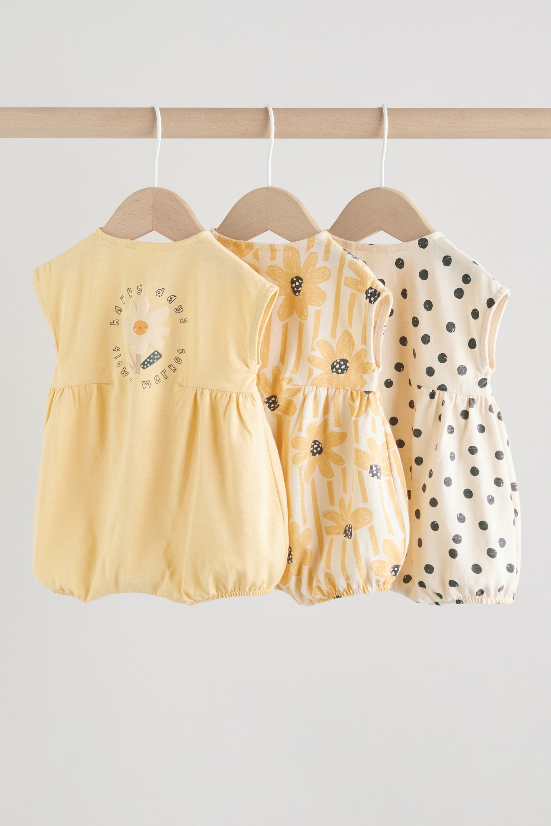 Next Strampler Strampelanzüge im 3er-Pack (3-tlg)