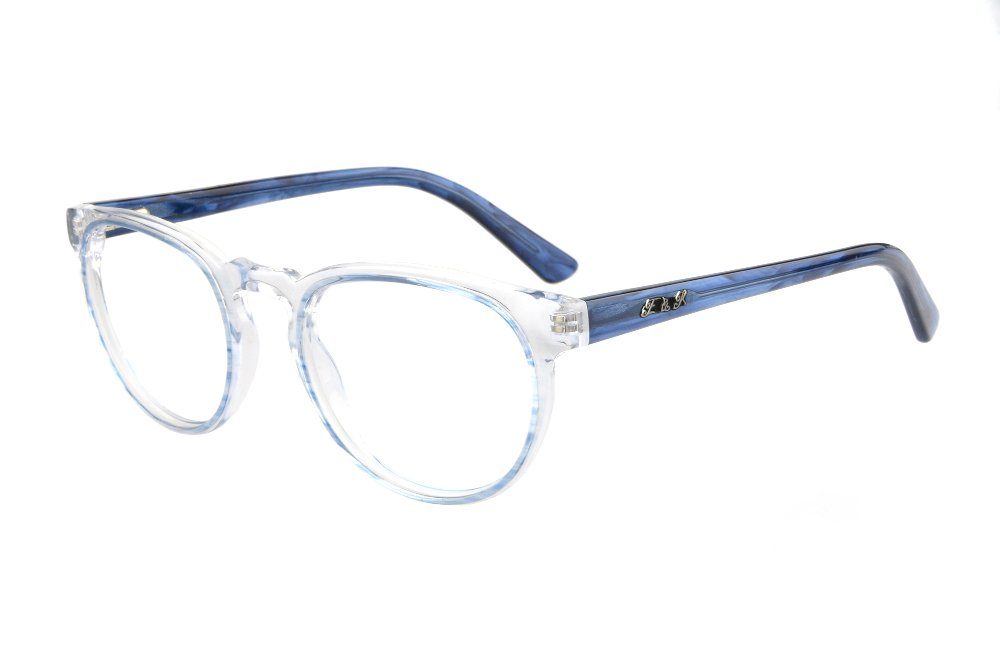 Edison & King Lesebrille Timeless, entspiegelt - runde Brille aus Acetat im Retro-Stil