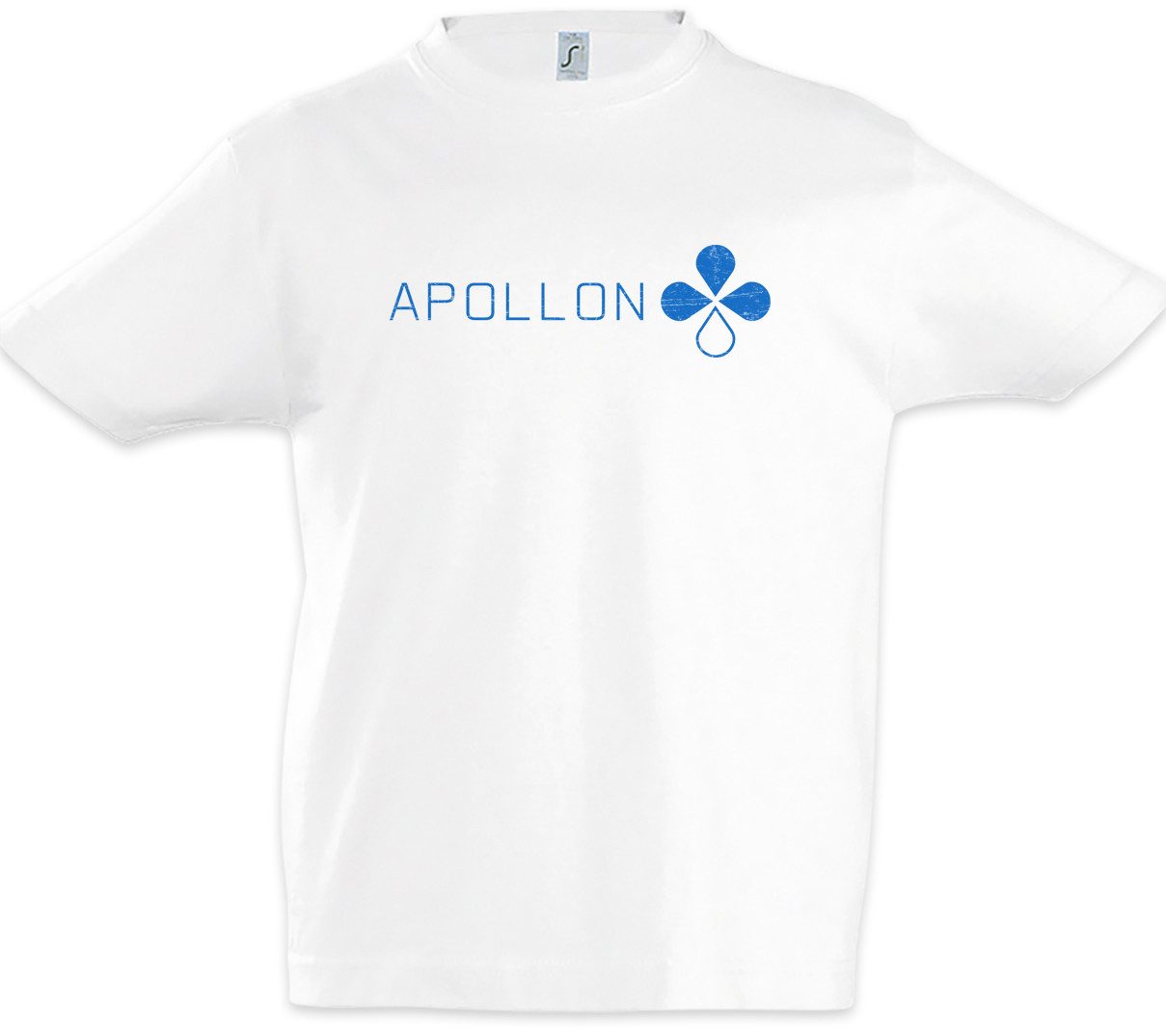 Urban Backwoods Print-Shirt Apollon Logo II Kinder T-Shirt Danish The Biotech Company Rain Symbol (1-tlg) Firma Simone Virus Andersen