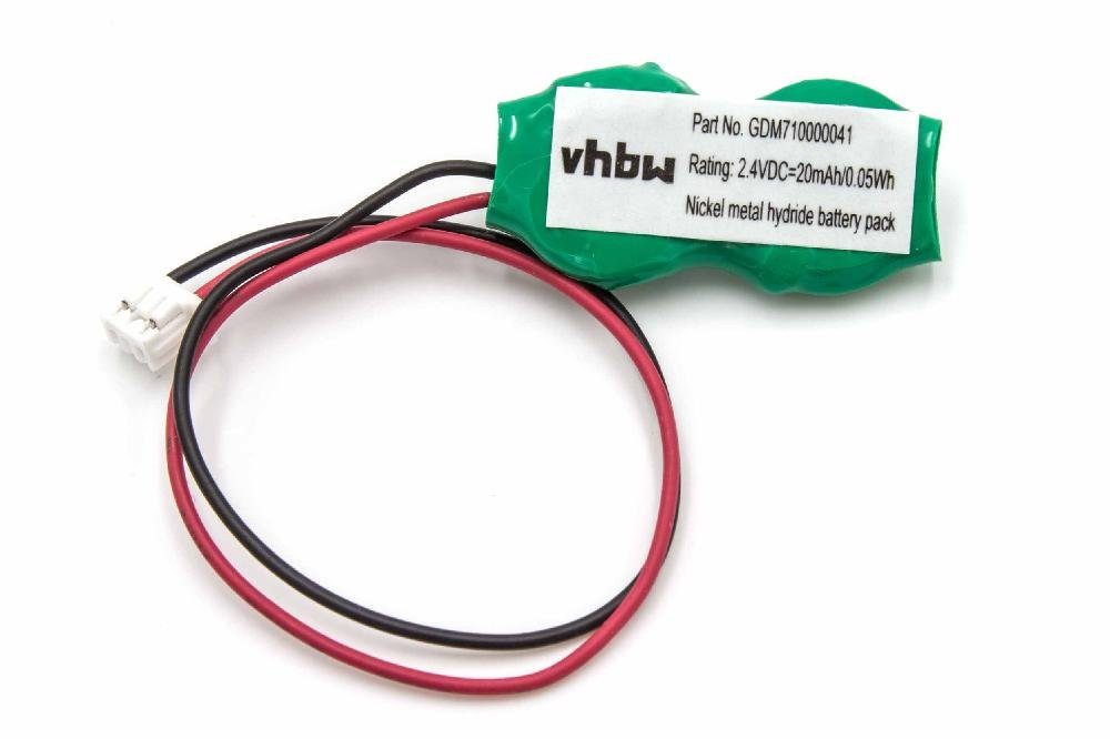 vhbw Ersatz für P71050004119 für Akku NiMH 20 mAh (2,4 V)