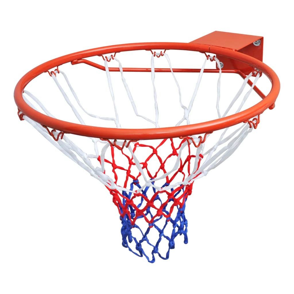 Basketballkorb Basketballkorb-Set Hangring mit Netz Orange 45 cm