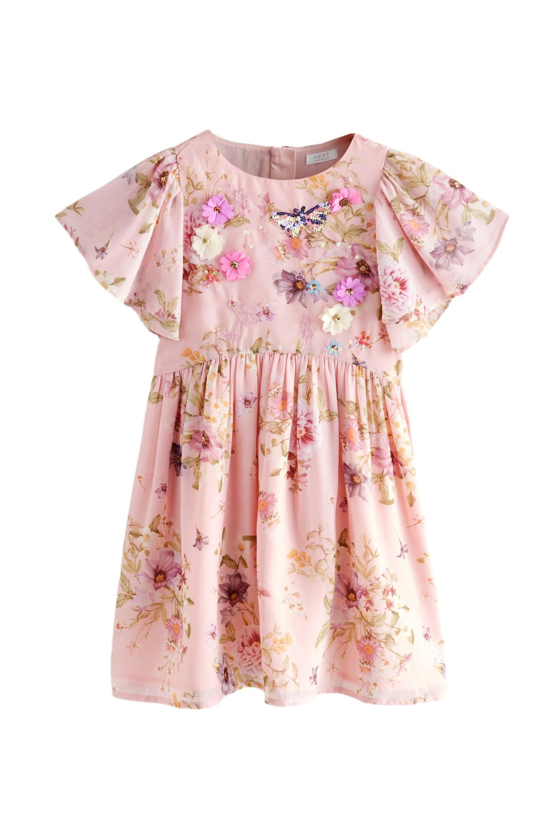 Next Partykleid Verziertes Kleid mit Engelsärmeln günstig online kaufen