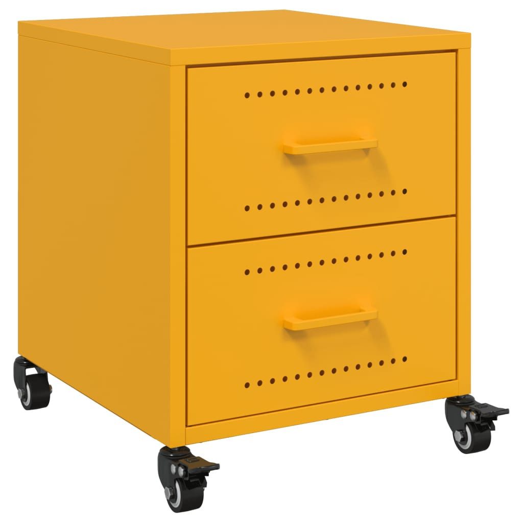 vidaXL Nachttisch Nachttisch Senfgelb 36x39x43,5 cm günstig online kaufen